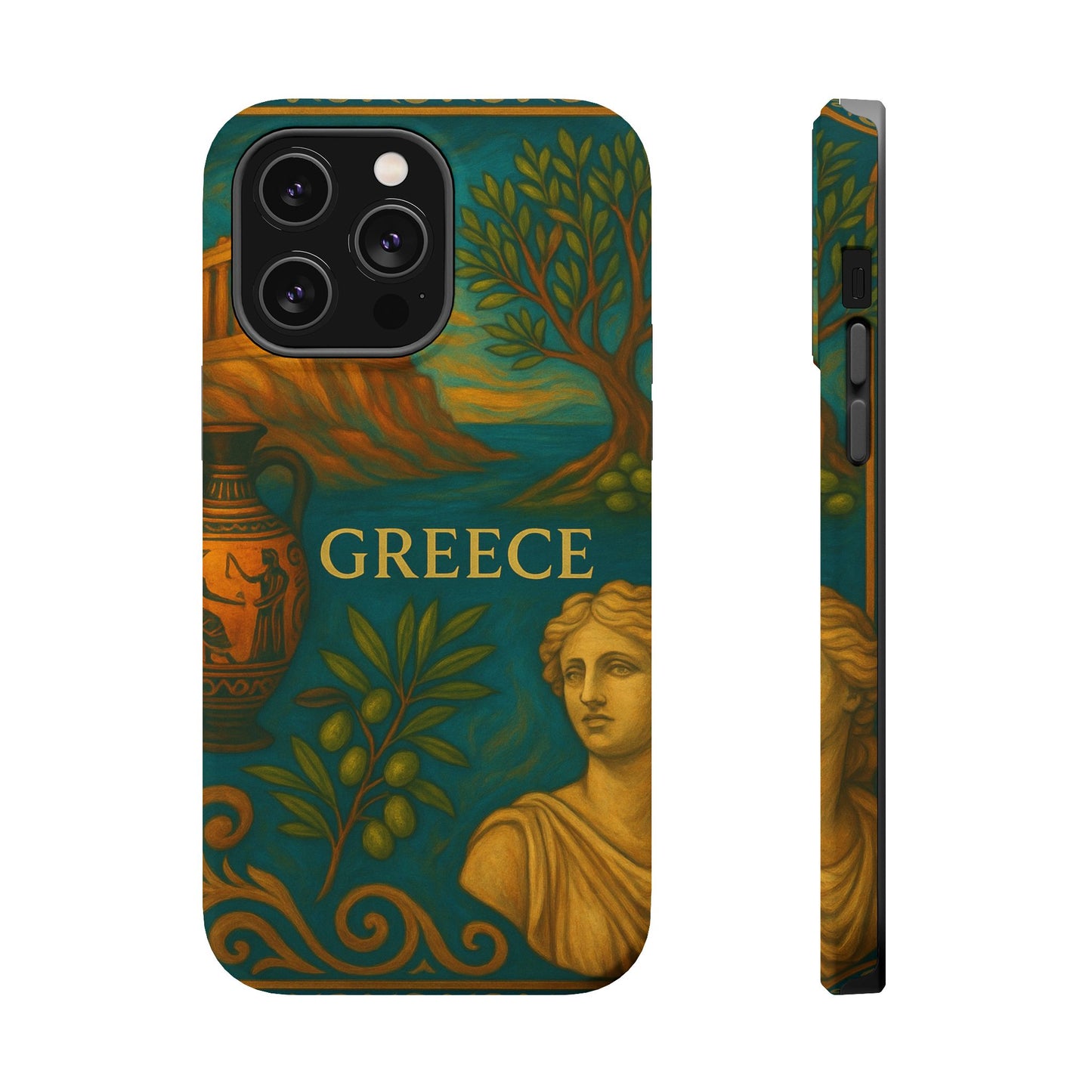 "Funda Magnética Reforzada Magnética Reforzada Grecia: Cuna de Dioses, Maravillas y Filosofía 🌊🏛️⚡"