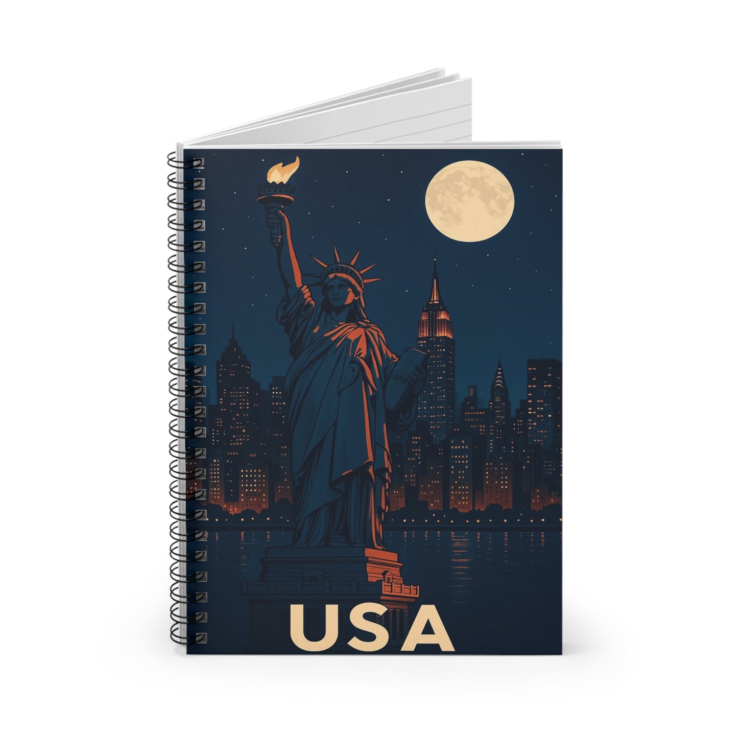 "libreta Estados Unidos: Sueños, Libertad y Grandes Horizontes 🗽🏜️🌆"