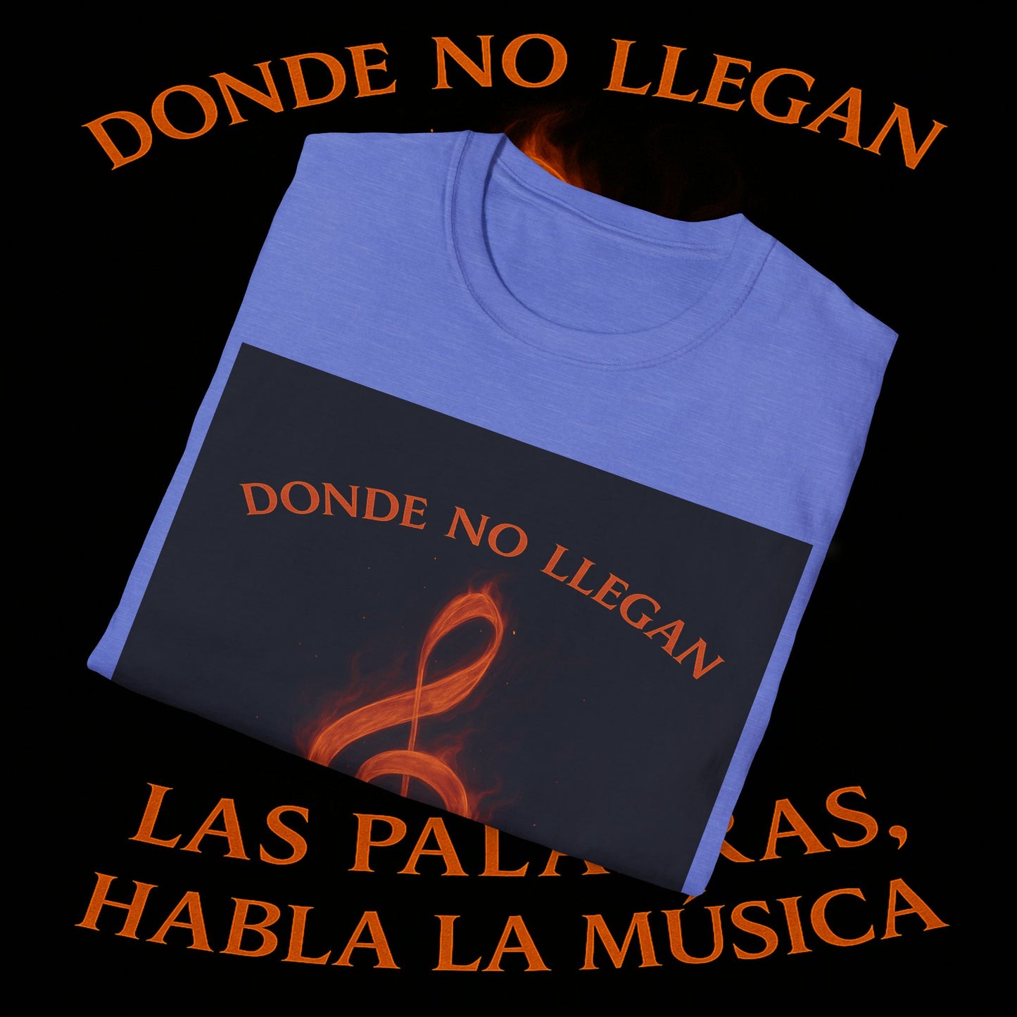 "Camiseta clave de sol 🎼🔥 “Donde nace una nota… nace una llama.” 🔥🎼