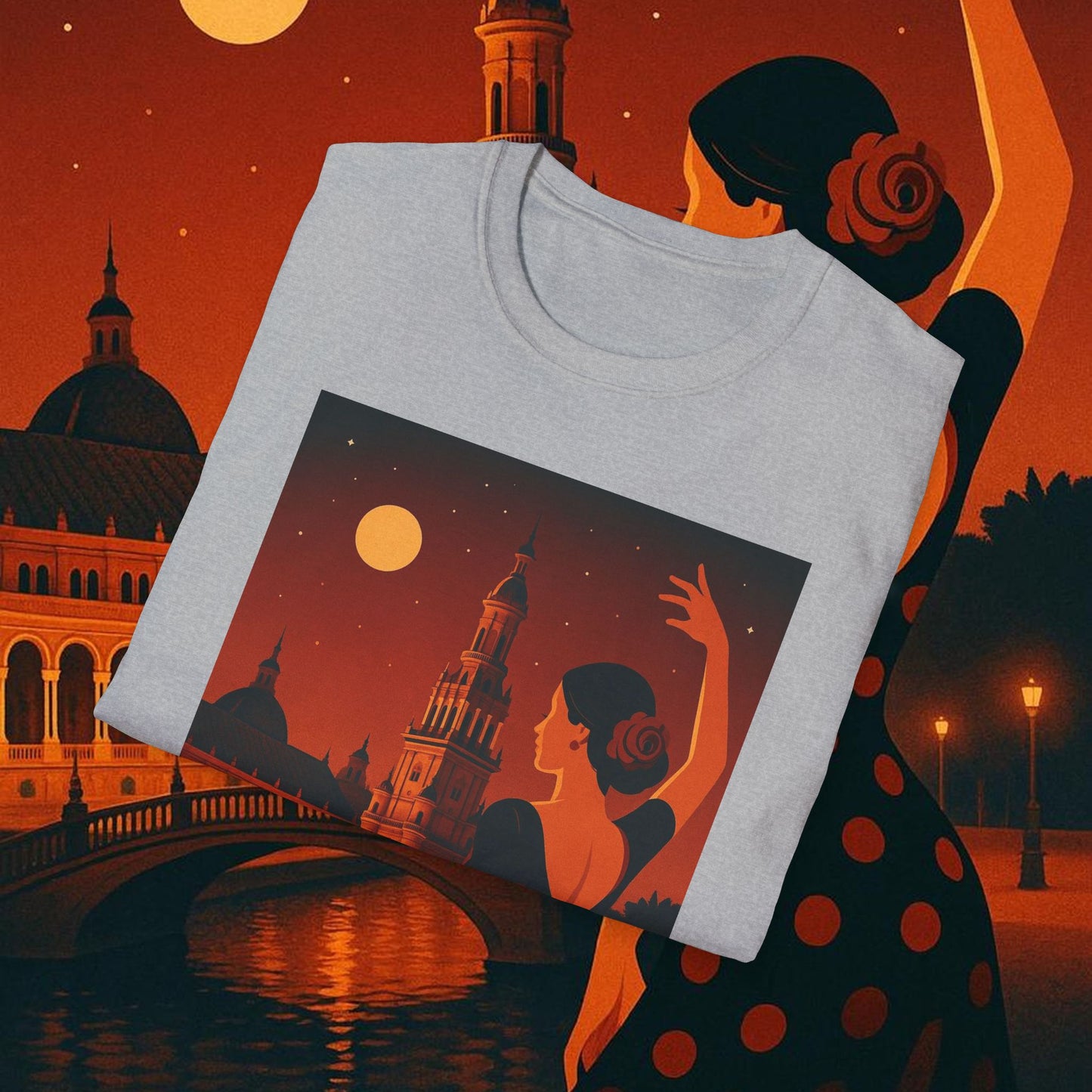 "Camiseta España: Pasión, Arte y Sabores que Enamoran 🎨💃🍷"