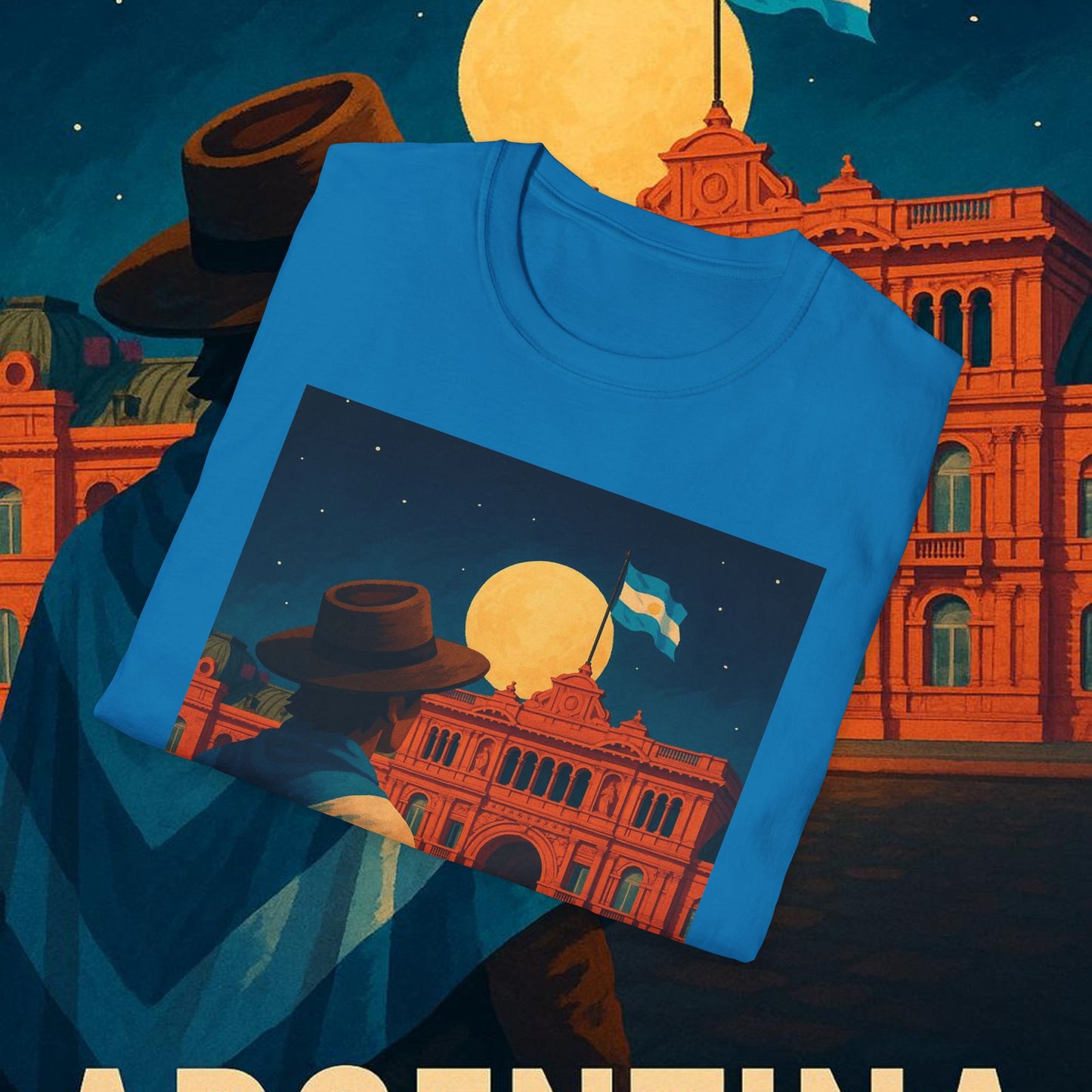 "Camiseta Argentina: Pasión, Tradición y Tierra de Sueños 🇦🇷🔥🏞️"