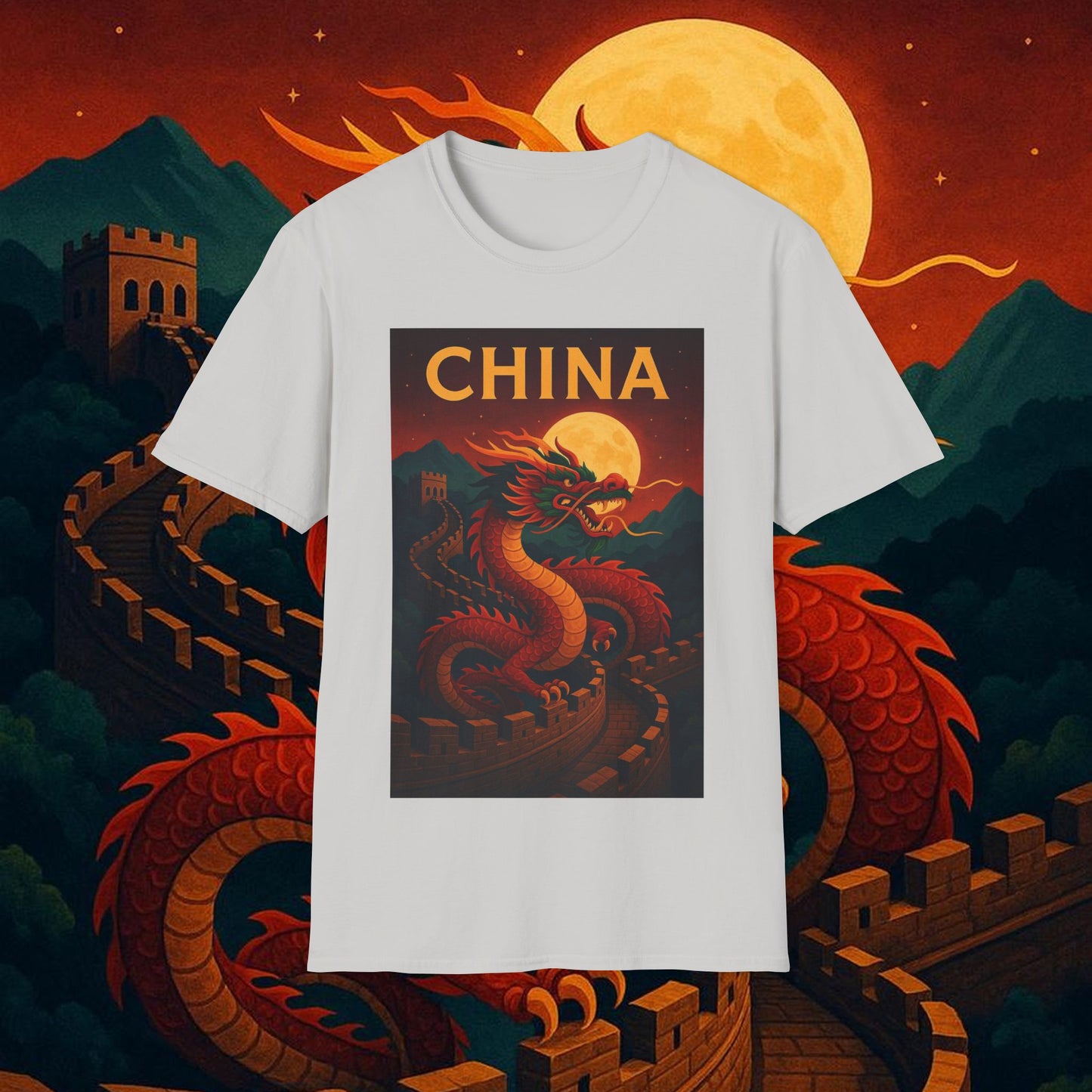 "Camiseta China – Dragones, murallas y leyendas eternas"