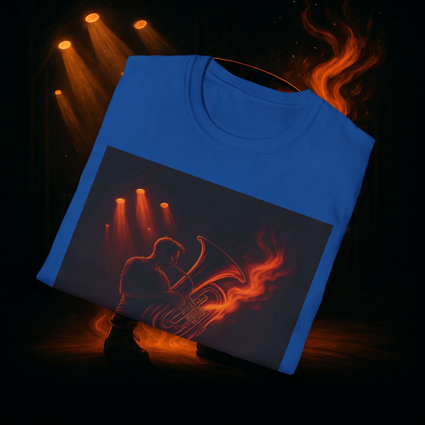 "Camiseta Tuba 🎺🔥 Cuando el alma suena, todo arde.”