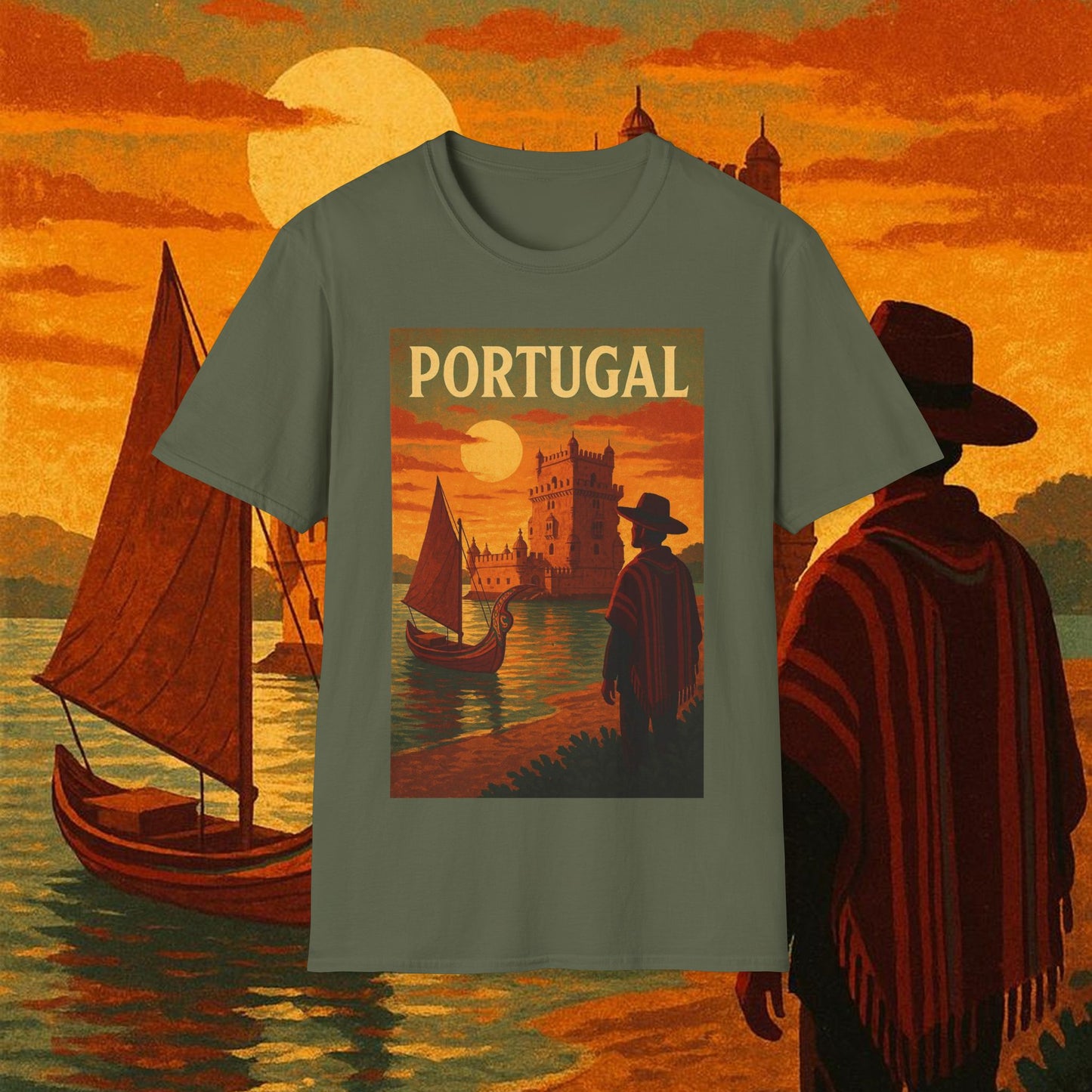 "Camiseta Portugal: Encanto Atlántico, Fados y Azulejos 🌊🎶🧿"