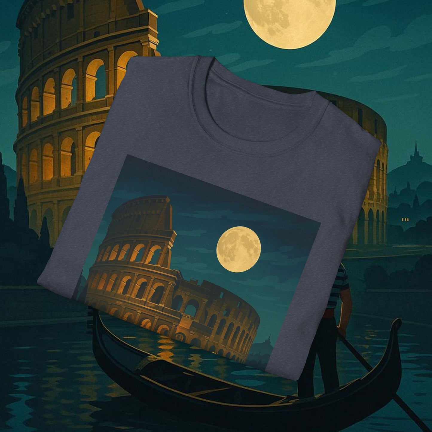 "Camiseta Italia: Arte, Pasión y Sabores Eternos 🎨🍝🏛️"