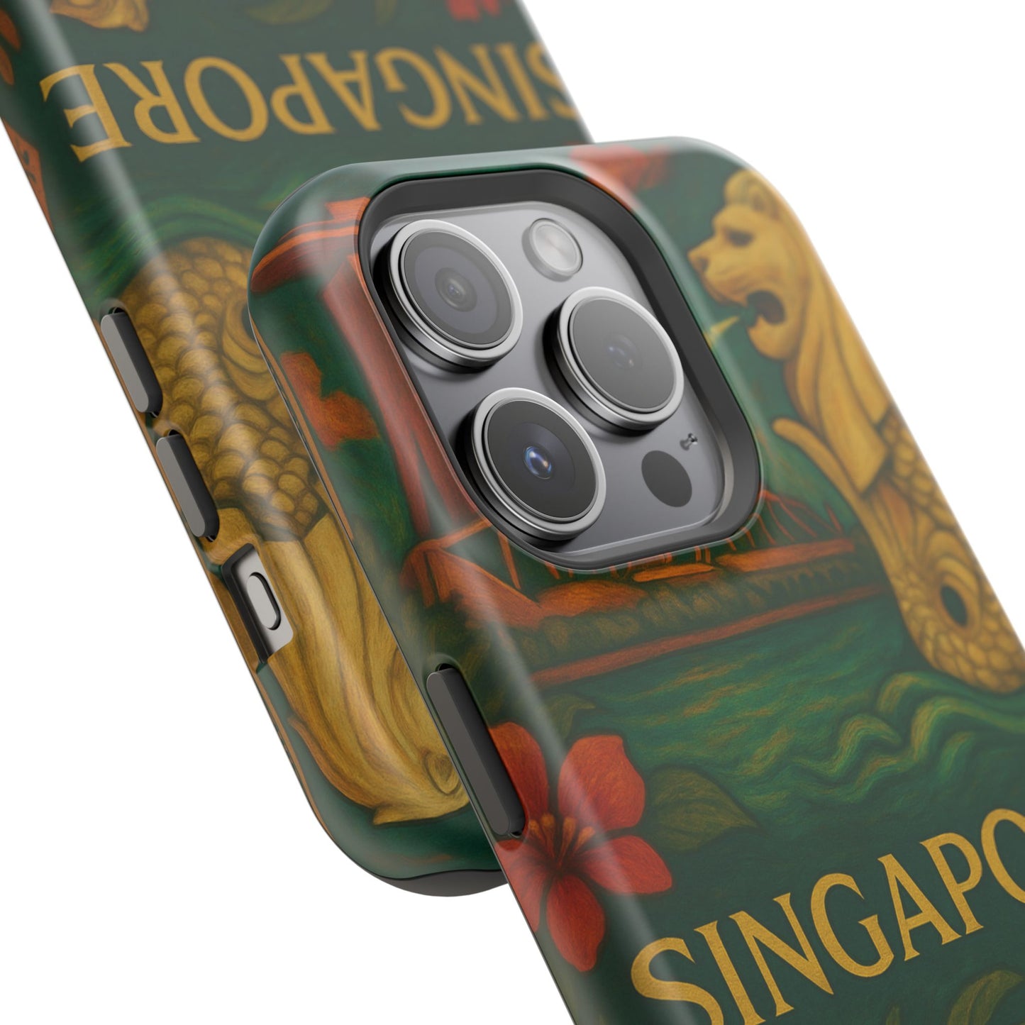 "Funda Magnética Reforzada Magnética Reforzada Singapur 🌆 – Futuro, cultura y naturaleza en un solo lugar"