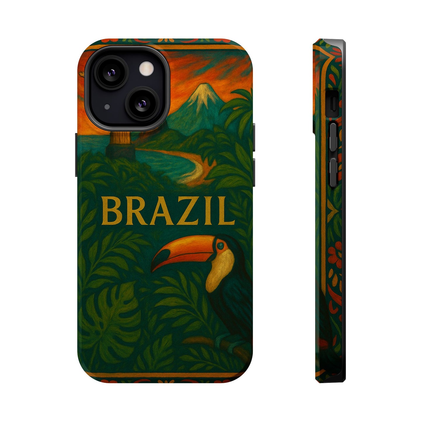 "Funda Magnética Reforzada Magnética Reforzada Brasil: Ritmo, Naturaleza y Alegría Infinita 🎶🌴🏖️"