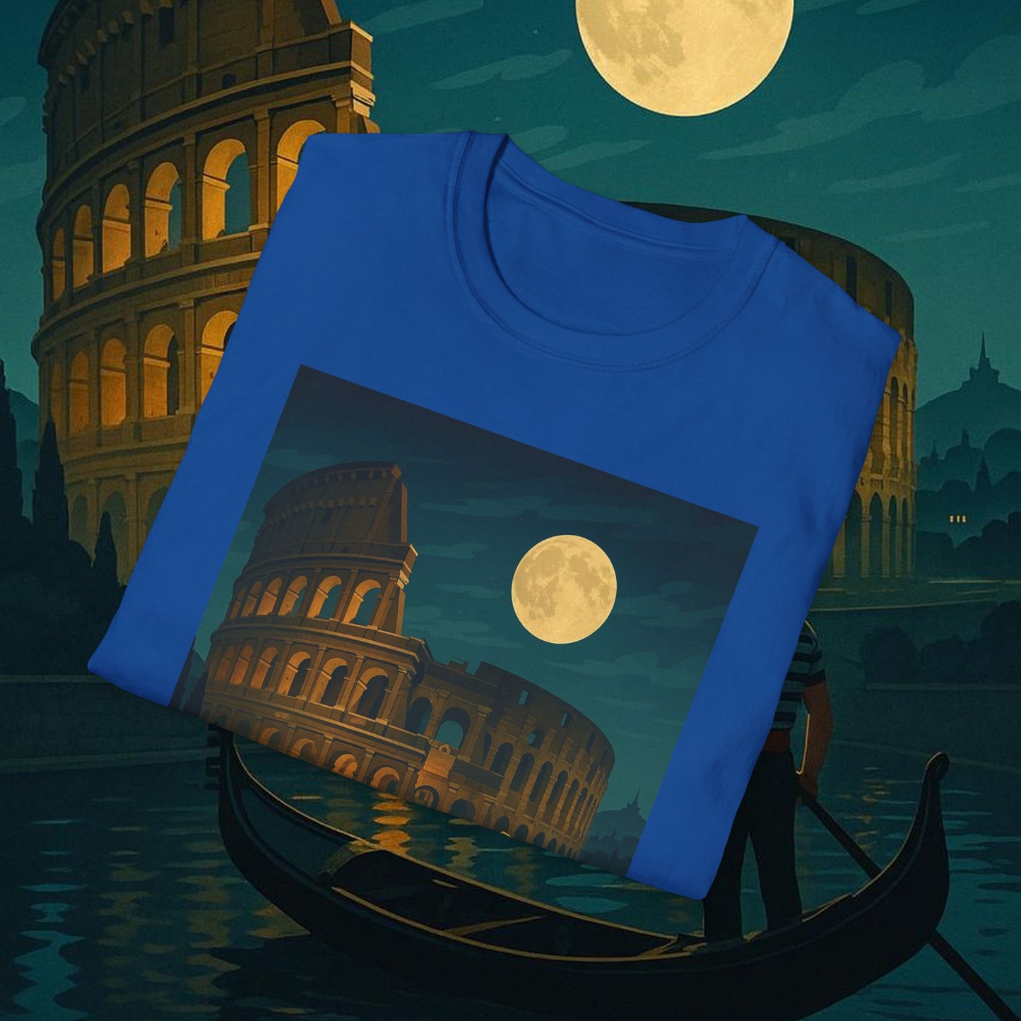 "Camiseta Italia: Arte, Pasión y Sabores Eternos 🎨🍝🏛️"