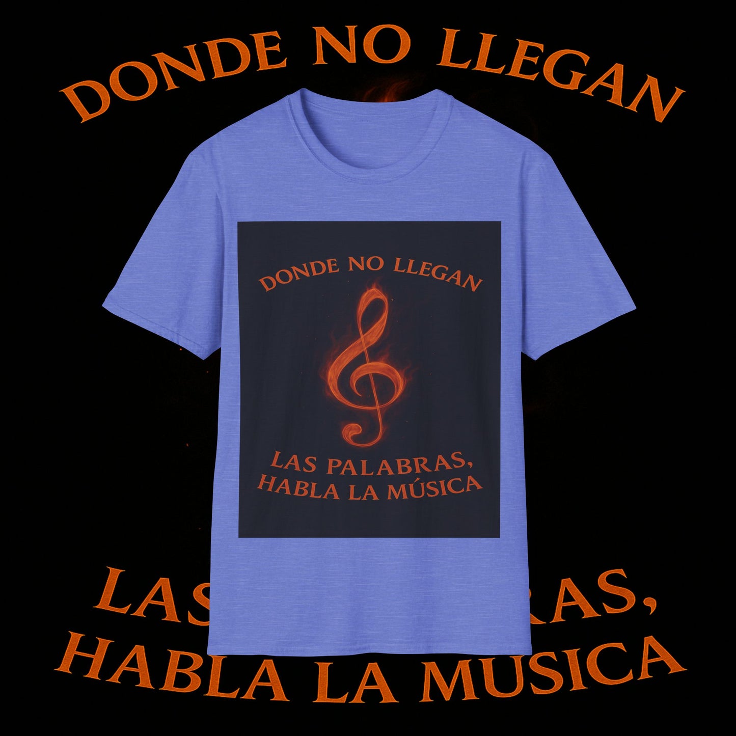 "Camiseta clave de sol 🎼🔥 “Donde nace una nota… nace una llama.” 🔥🎼