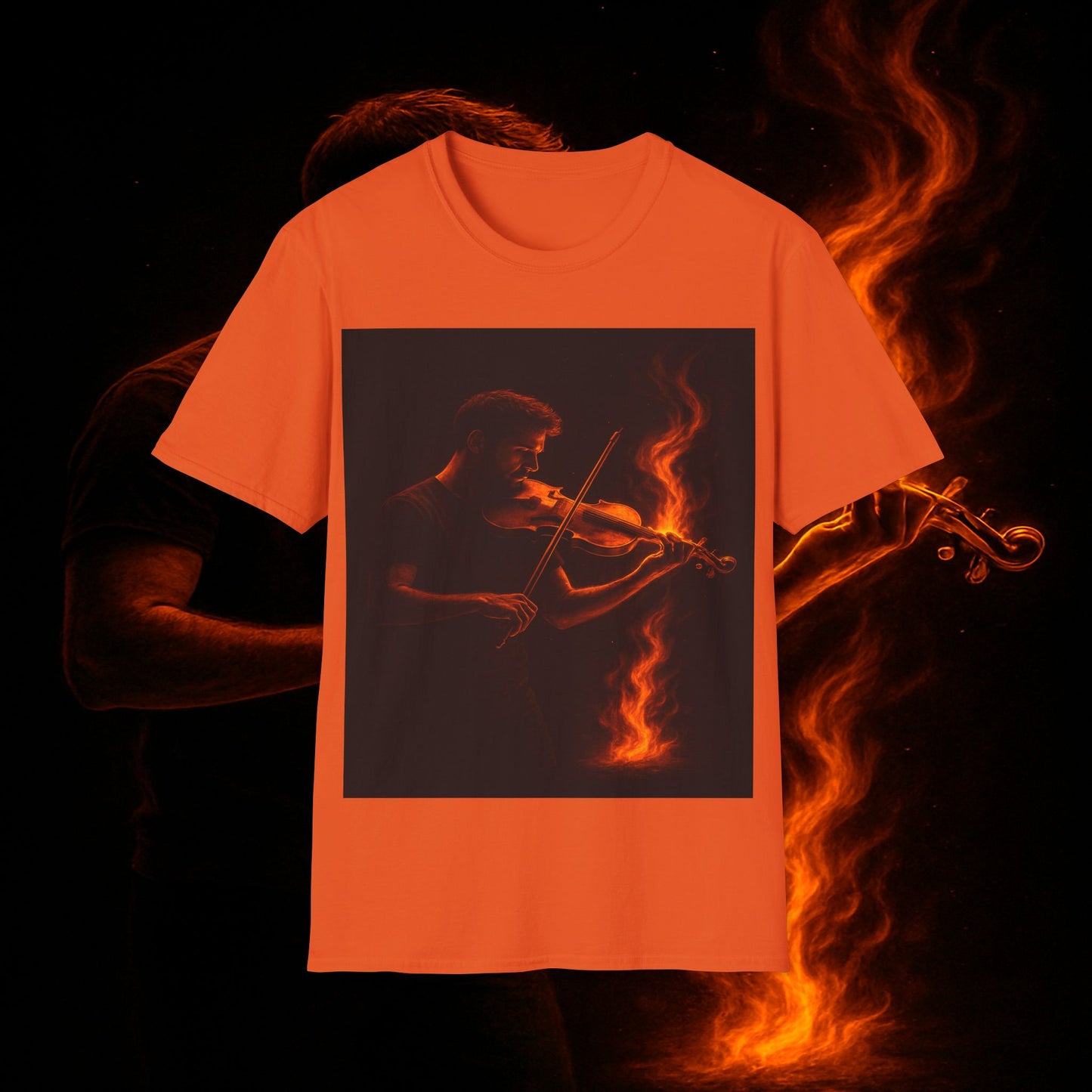 "Camiseta violin 🎻🔥 Toca con el alma. Quema con cada nota.” 🔥🎻