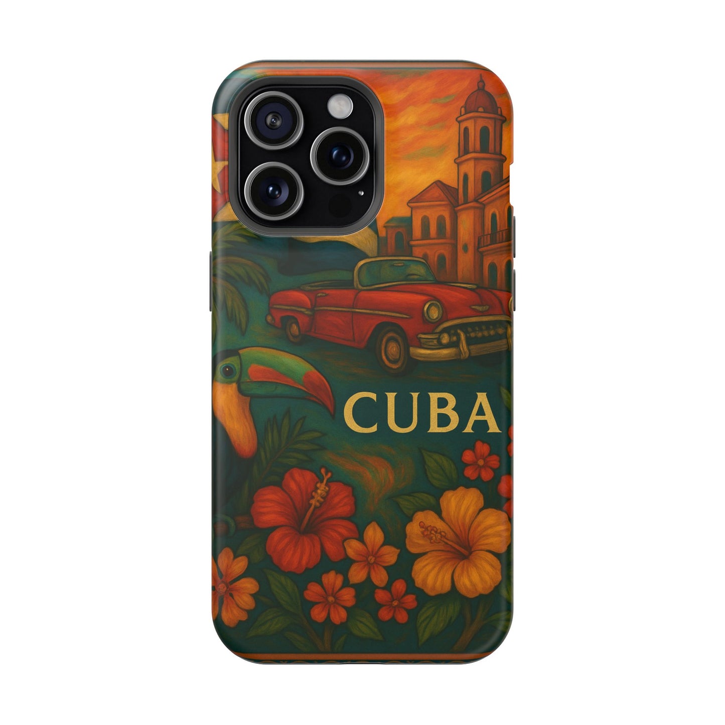 "Reinforced Magnetic Case Reinforced Magnetic Case Cuba: Rhythm, History and Caribbean Charm 🎺🚗🌴"