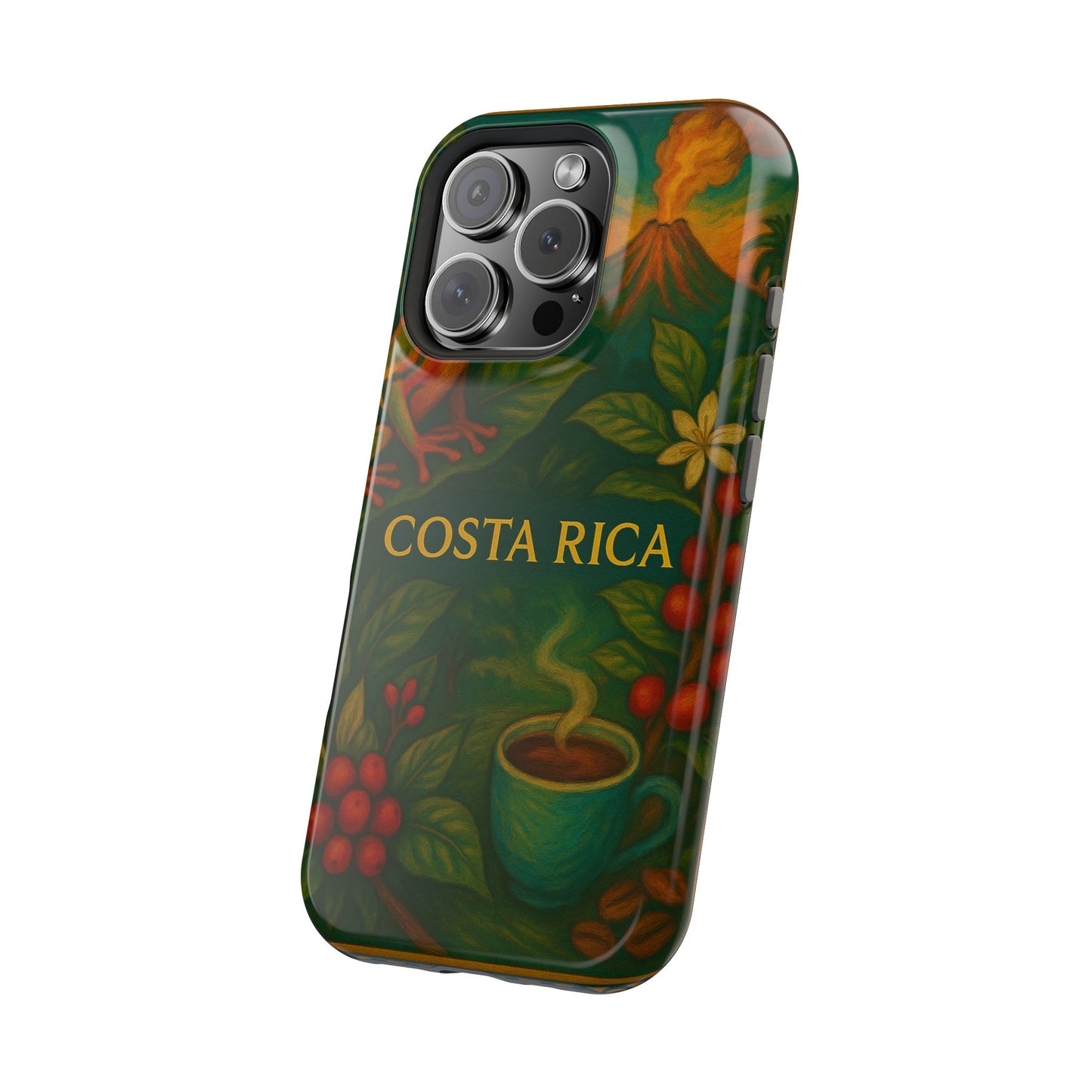"Funda Magnética Reforzada Magnética Reforzada Costa Rica: Pura Vida entre Volcanes y Selvas 🌋🌴🦜"