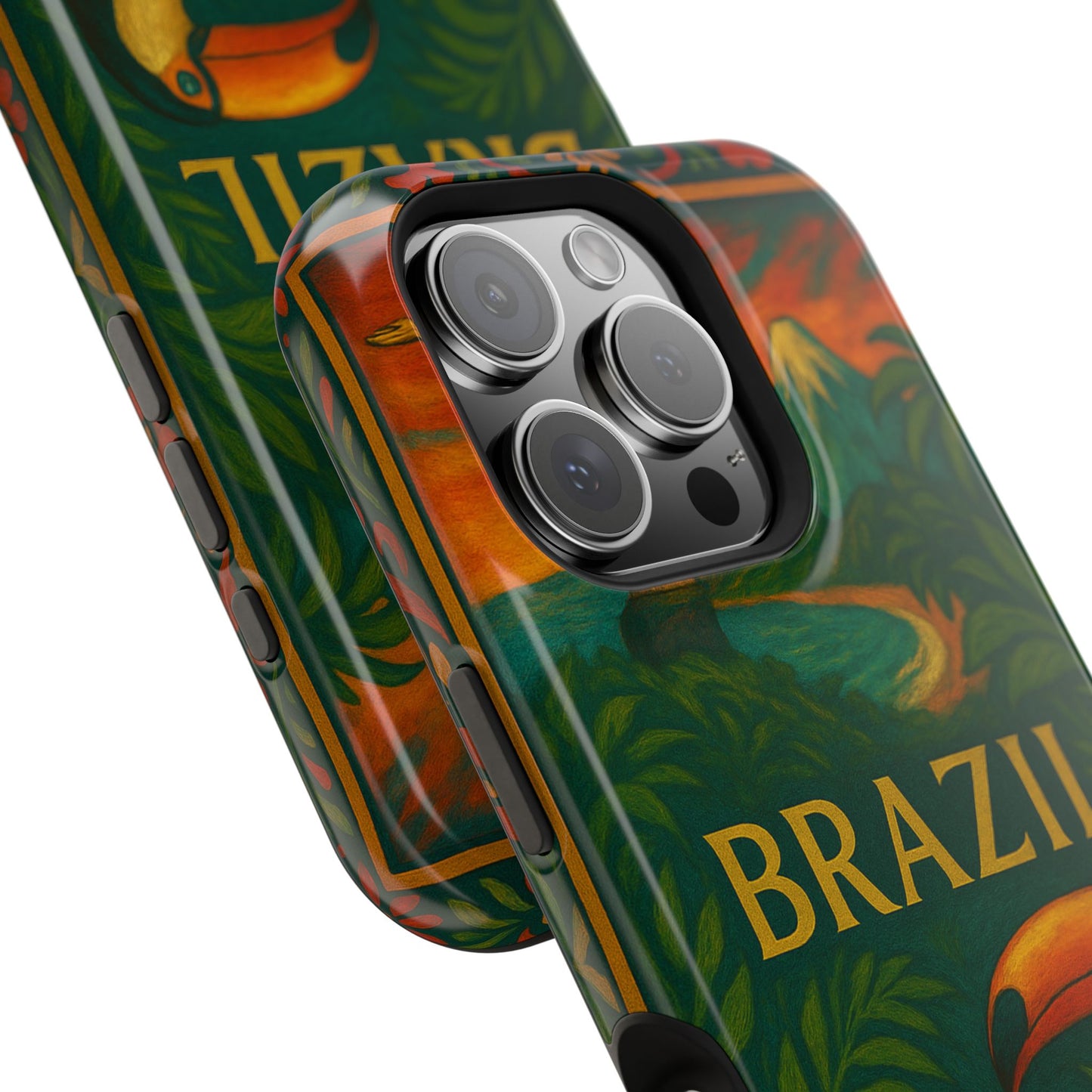"Funda Magnética Reforzada Magnética Reforzada Brasil: Ritmo, Naturaleza y Alegría Infinita 🎶🌴🏖️"