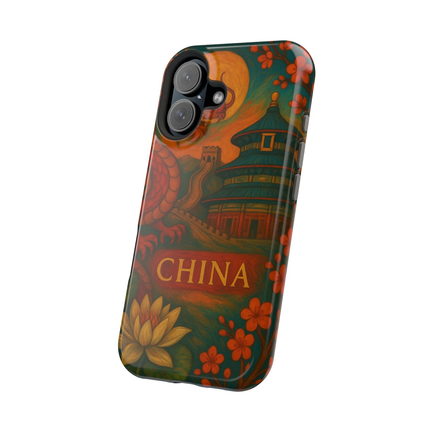 "Funda Magnética Reforzada Magnética Reforzada China – Dragones, murallas y leyendas eternas"