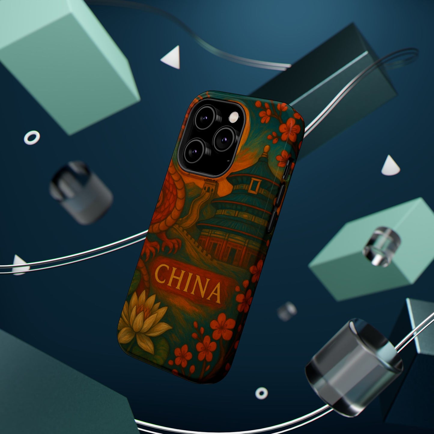 "Funda Magnética Reforzada Magnética Reforzada China – Dragones, murallas y leyendas eternas"