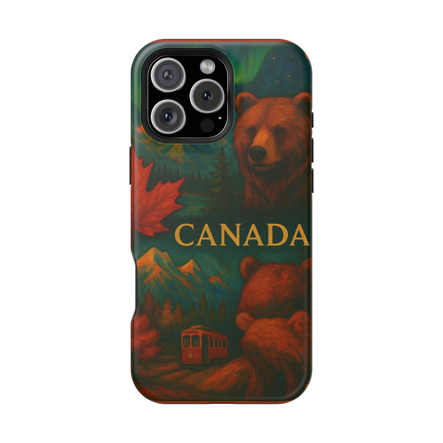 "Funda Magnética Reforzada Magnética Reforzada Canadá: Naturaleza Majestuosa y Espíritu Libre 🍁🏞️🦌"