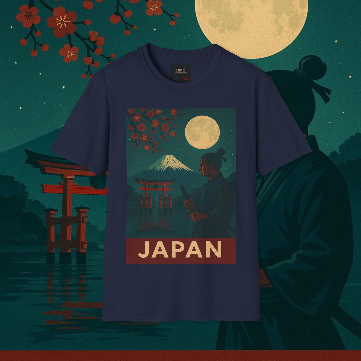 "Camiseta Japón: Tradición entre Cerezos y Montañas 🌸⛩️🗻"