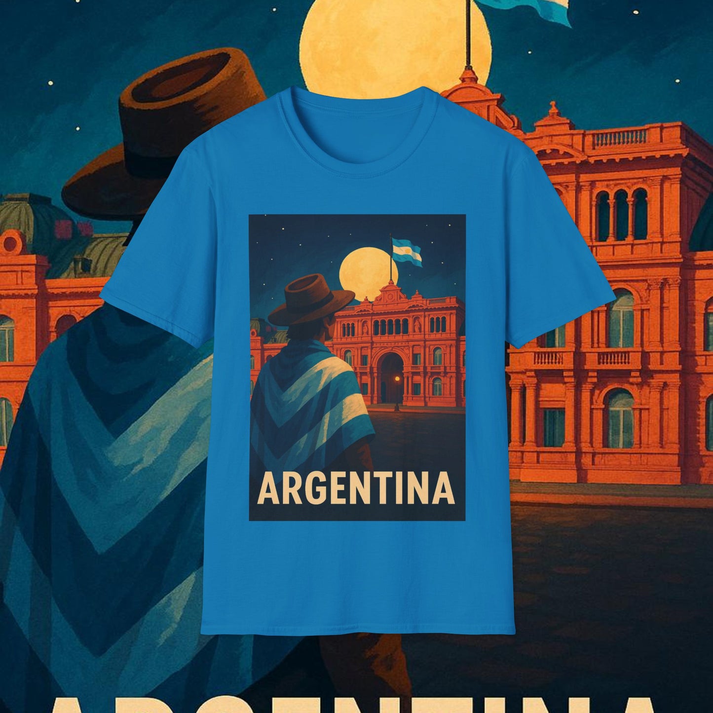 "Camiseta Argentina: Pasión, Tradición y Tierra de Sueños 🇦🇷🔥🏞️"