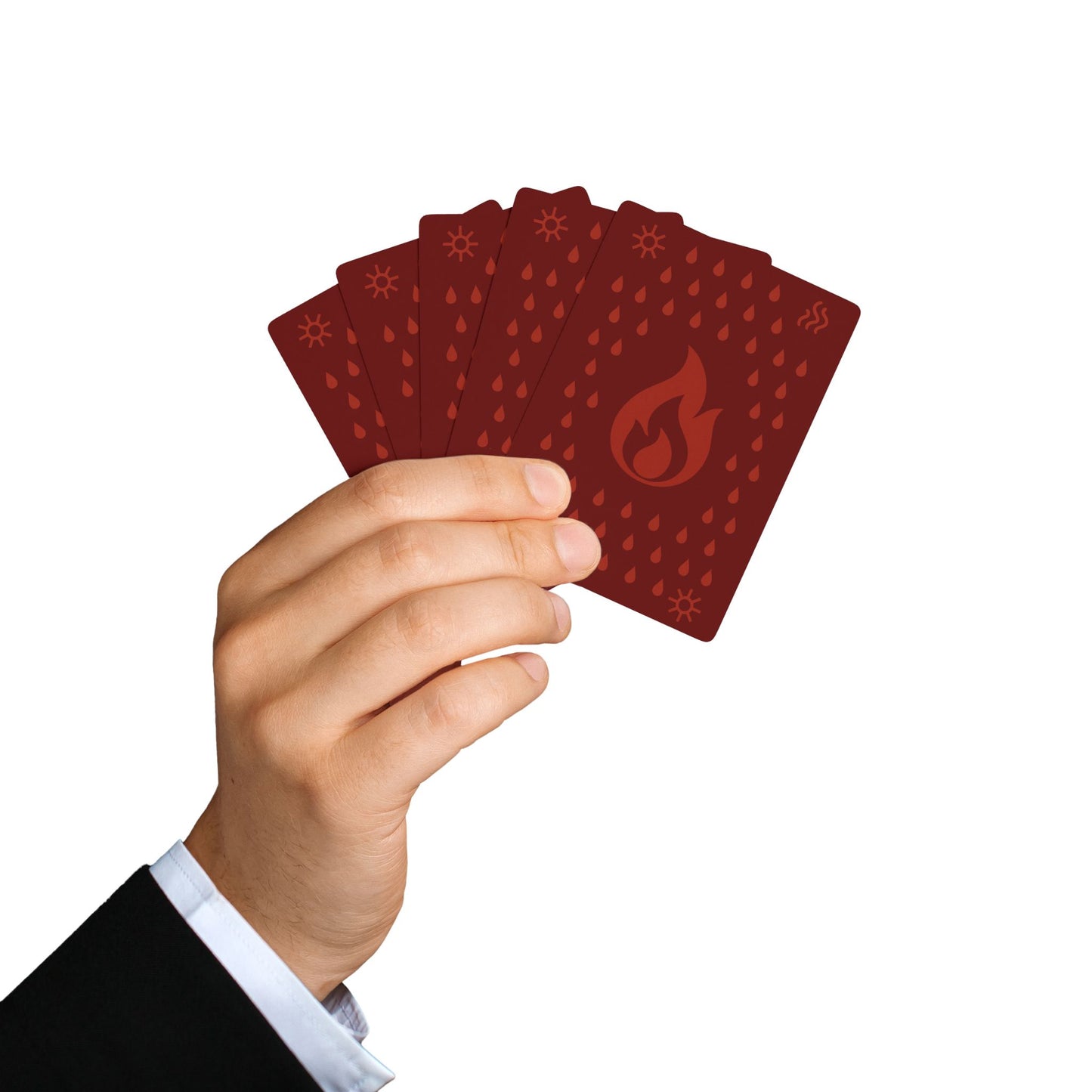 ♠️ Carta de Póker – Elemento Fuego 🔥♠️