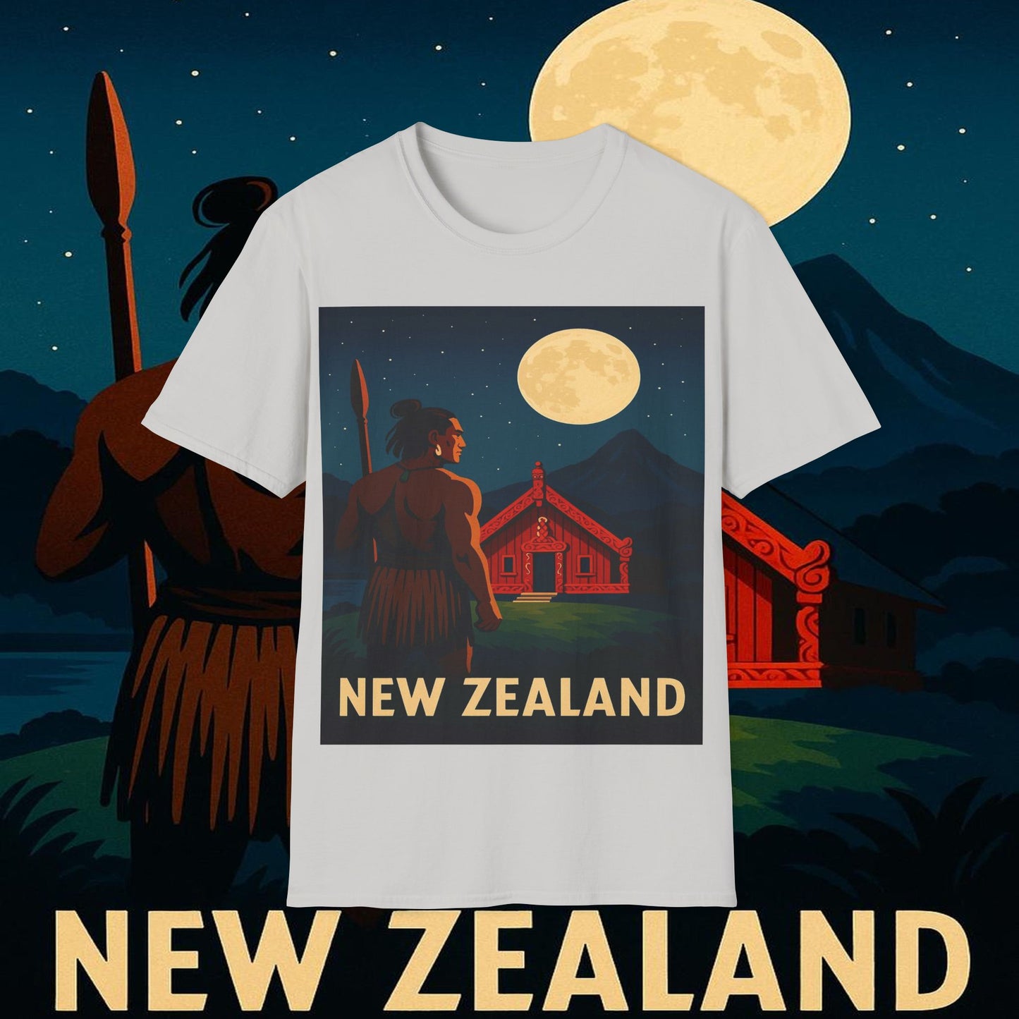"Camiseta Nueva Zelanda 🏞️ – El paraíso de la naturaleza y la aventura"