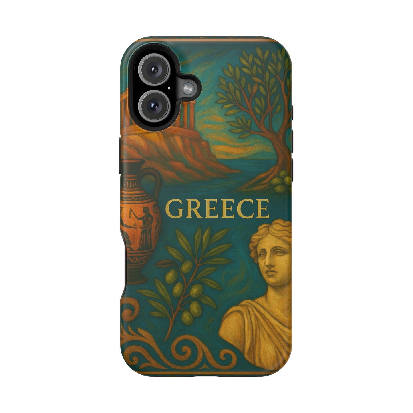 "Funda Magnética Reforzada Magnética Reforzada Grecia: Cuna de Dioses, Maravillas y Filosofía 🌊🏛️⚡"