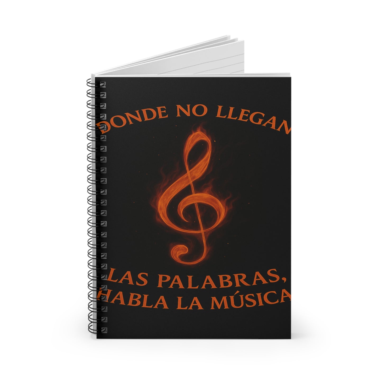 "libreta clave de sol 🎼🔥 Donde nace una nota… nace una llama.” 🔥🎼