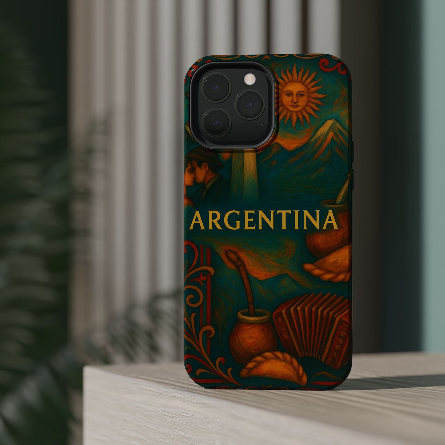 "Funda Magnética Reforzada Argentina: Pasión, Tradición y Tierra de Sueños🔥🏞️"