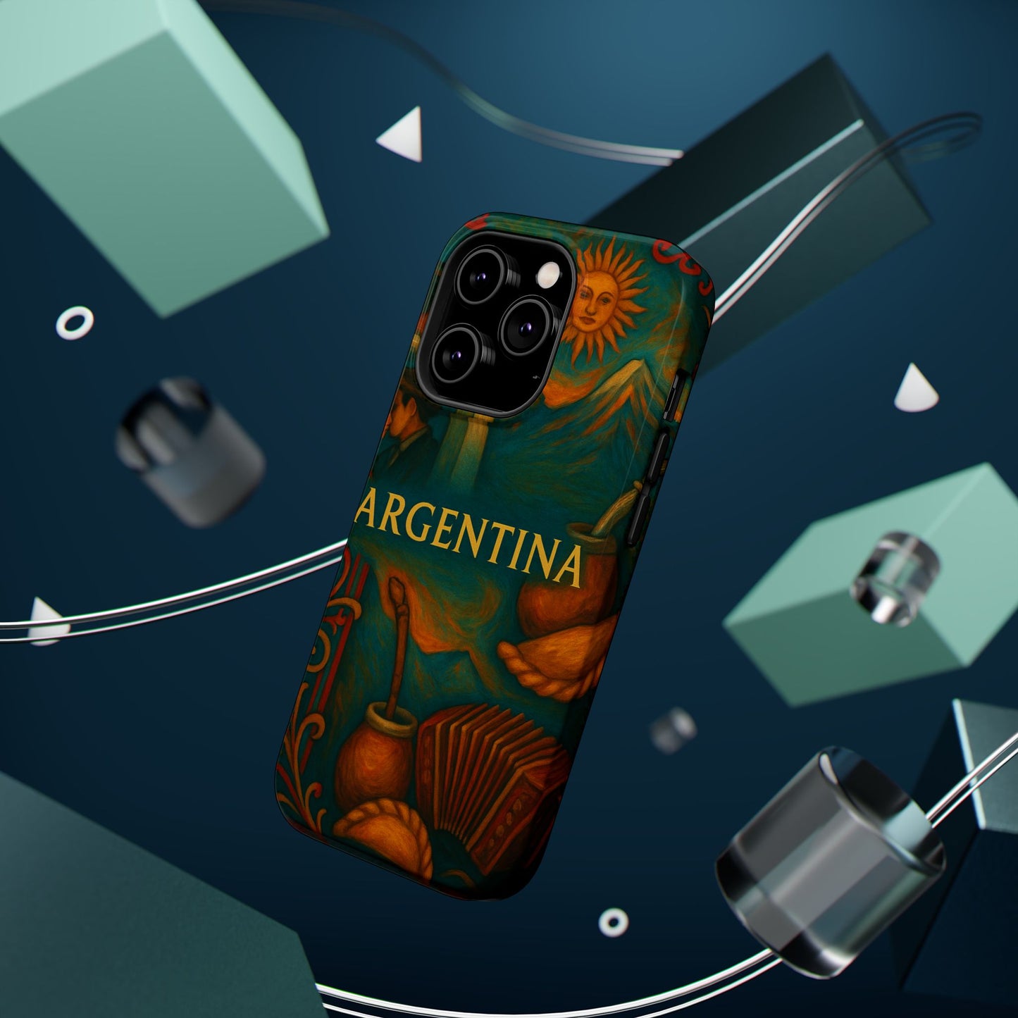 "Funda Magnética Reforzada Argentina: Pasión, Tradición y Tierra de Sueños🔥🏞️"