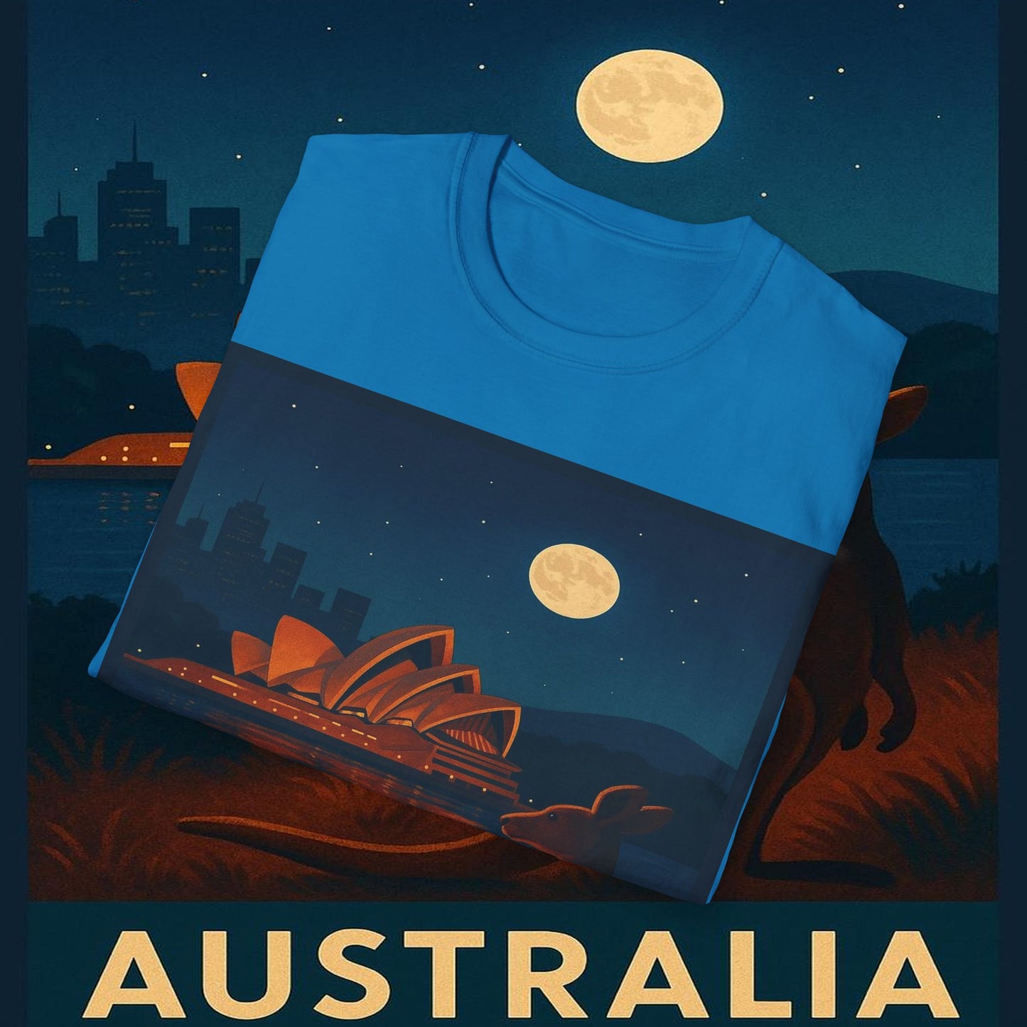 "Camiseta Australia 🌞 – Tierra de maravillas naturales y espíritu libre"