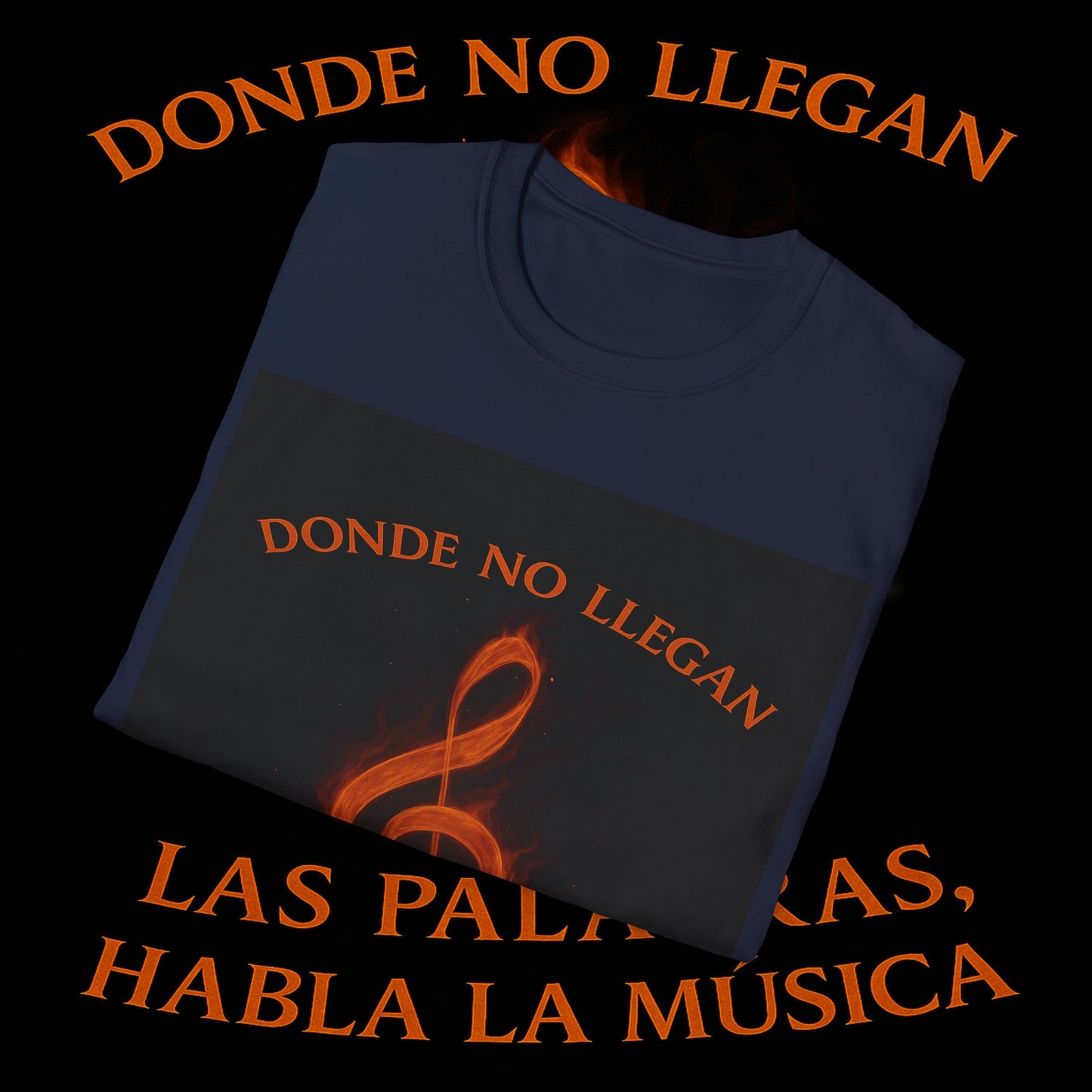 "Camiseta clave de sol 🎼🔥 “Donde nace una nota… nace una llama.” 🔥🎼