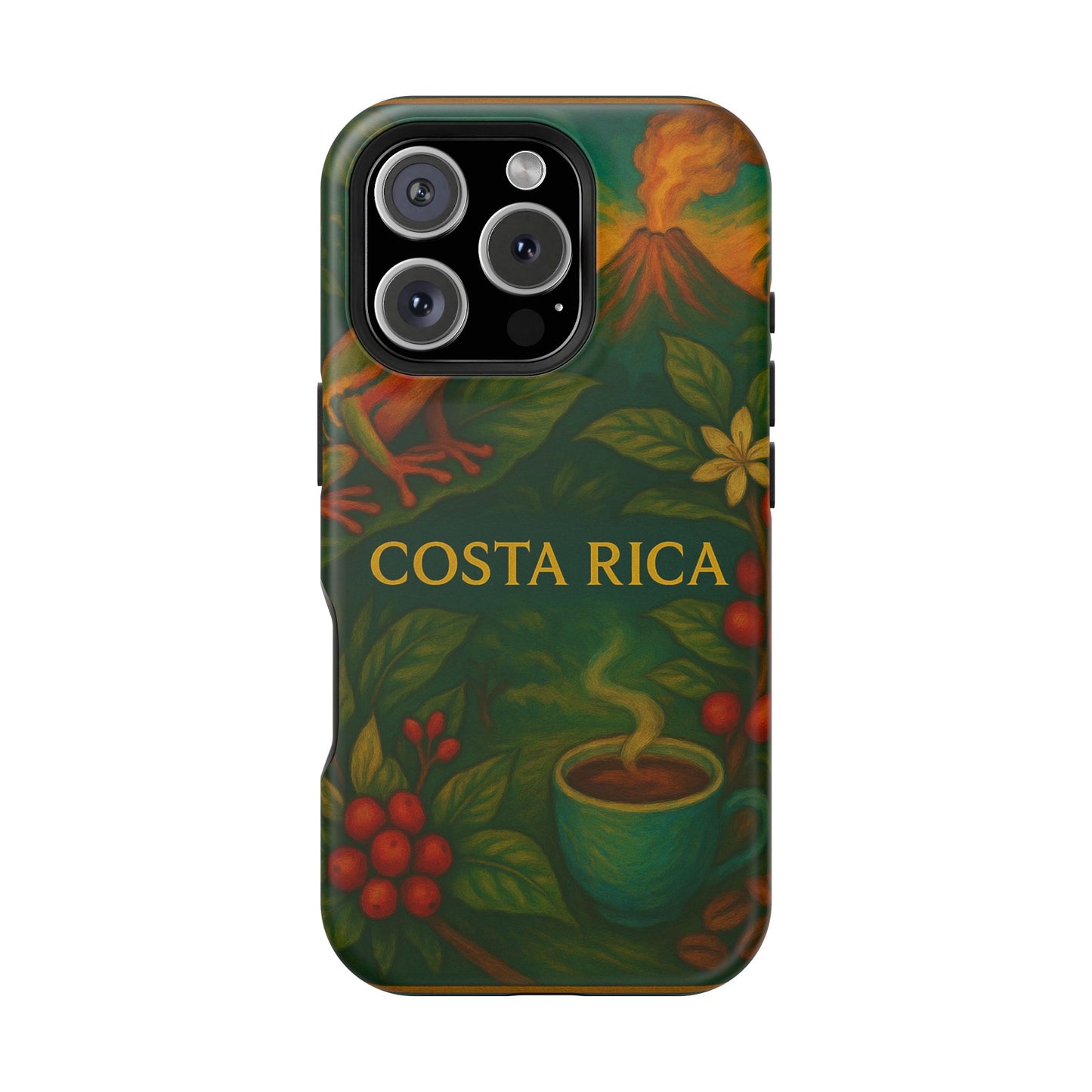 "Funda Magnética Reforzada Magnética Reforzada Costa Rica: Pura Vida entre Volcanes y Selvas 🌋🌴🦜"