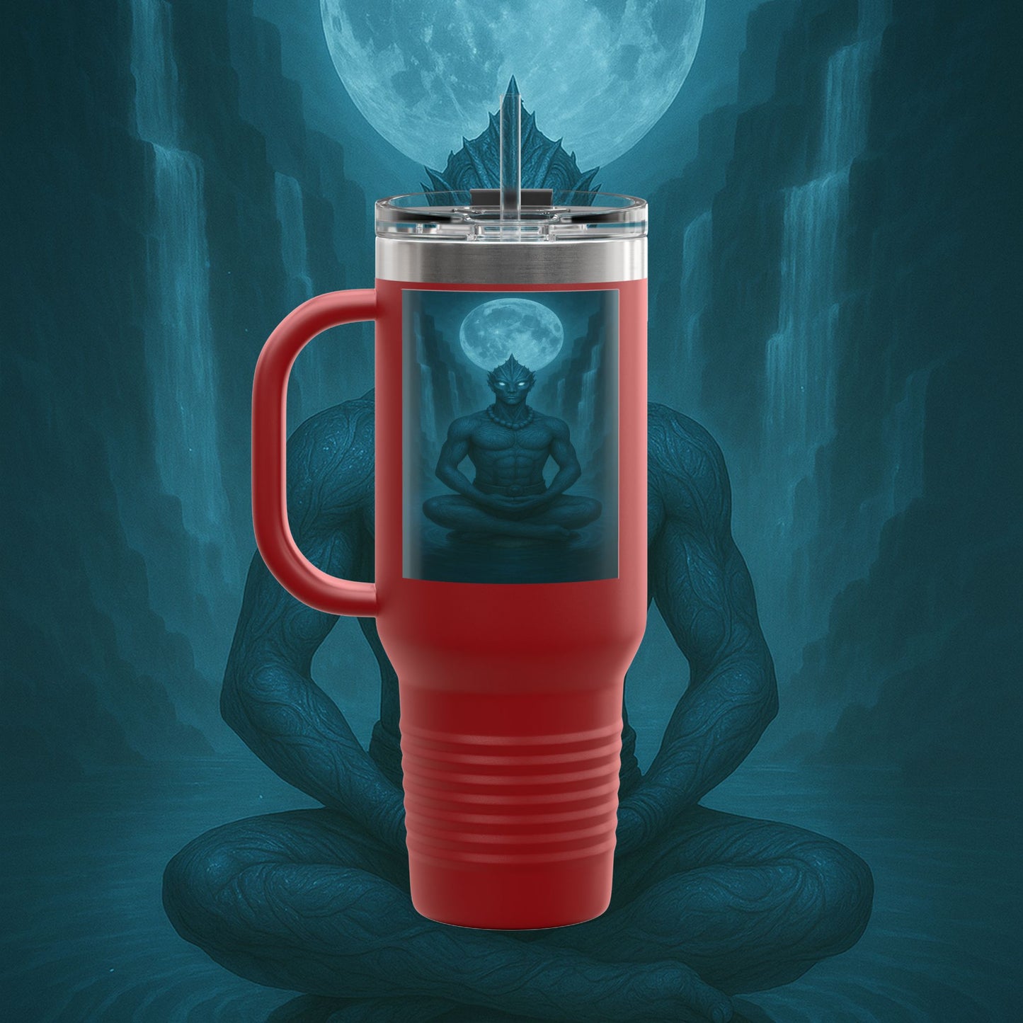 "taza de Viaje Aislada Naryzh -🌊 el Eco del Río Silente"