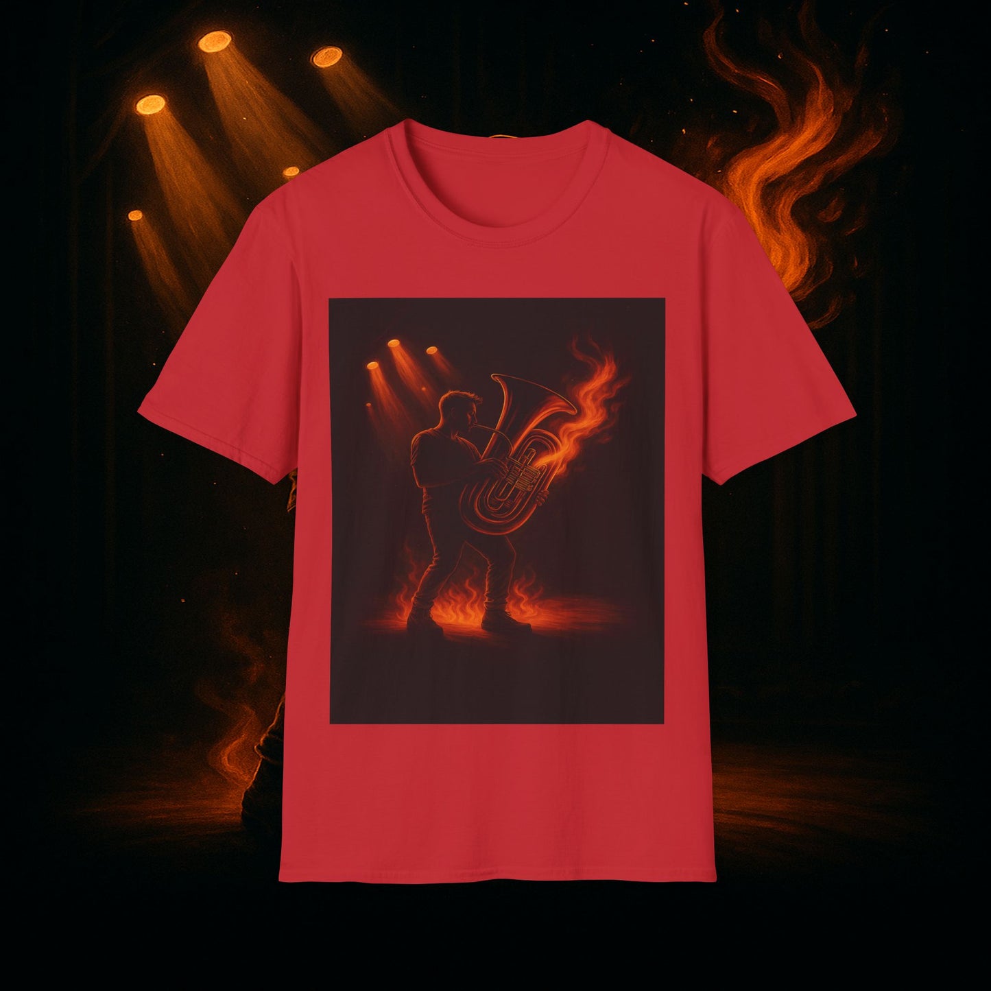 "Camiseta Tuba 🎺🔥 Cuando el alma suena, todo arde.”