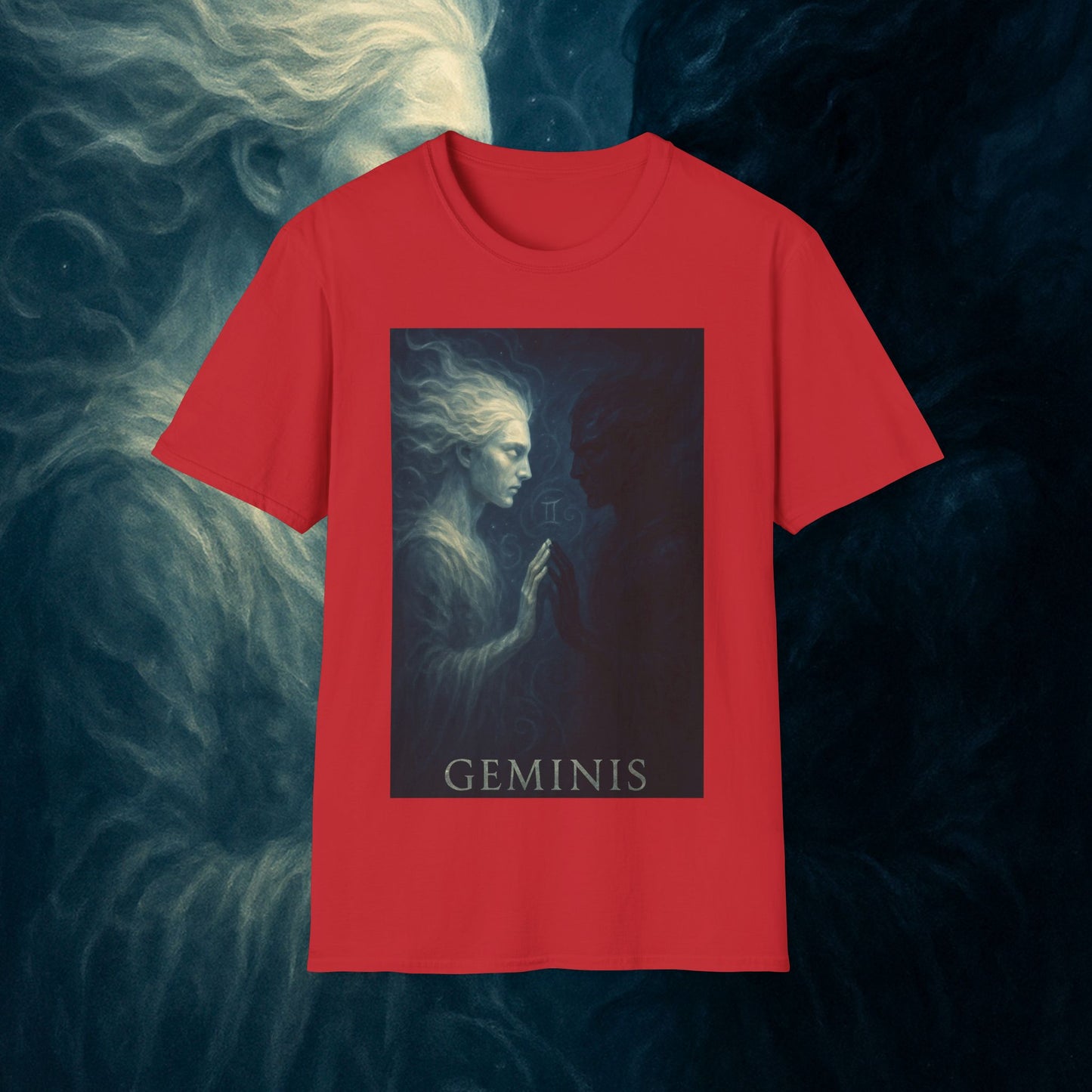 "Camiseta ♊ Géminis — Reflejo del alma dividida"