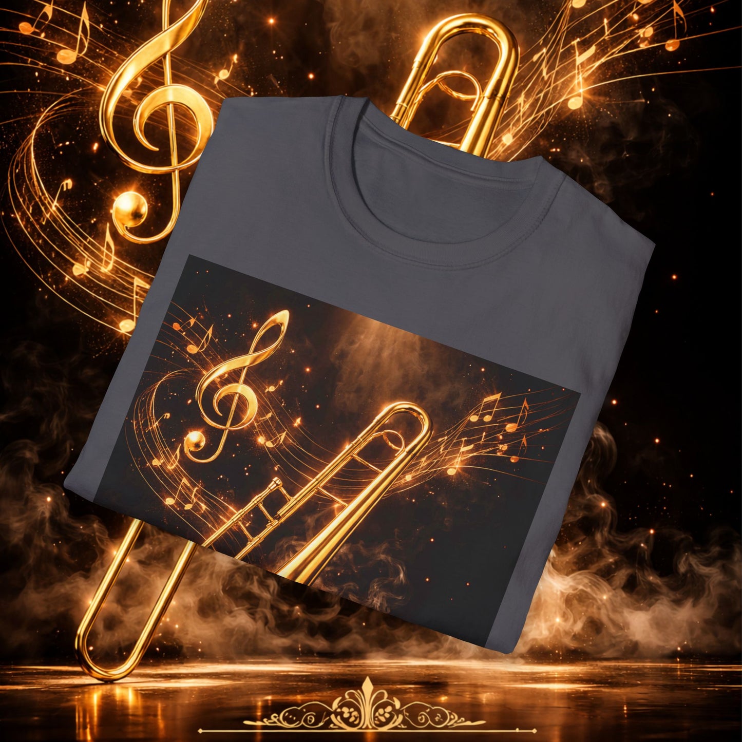 "Camiseta Trombón 🎷🔥No todos los fuegos hacen ruido… algunos tocan el alma.” 🔥🎷