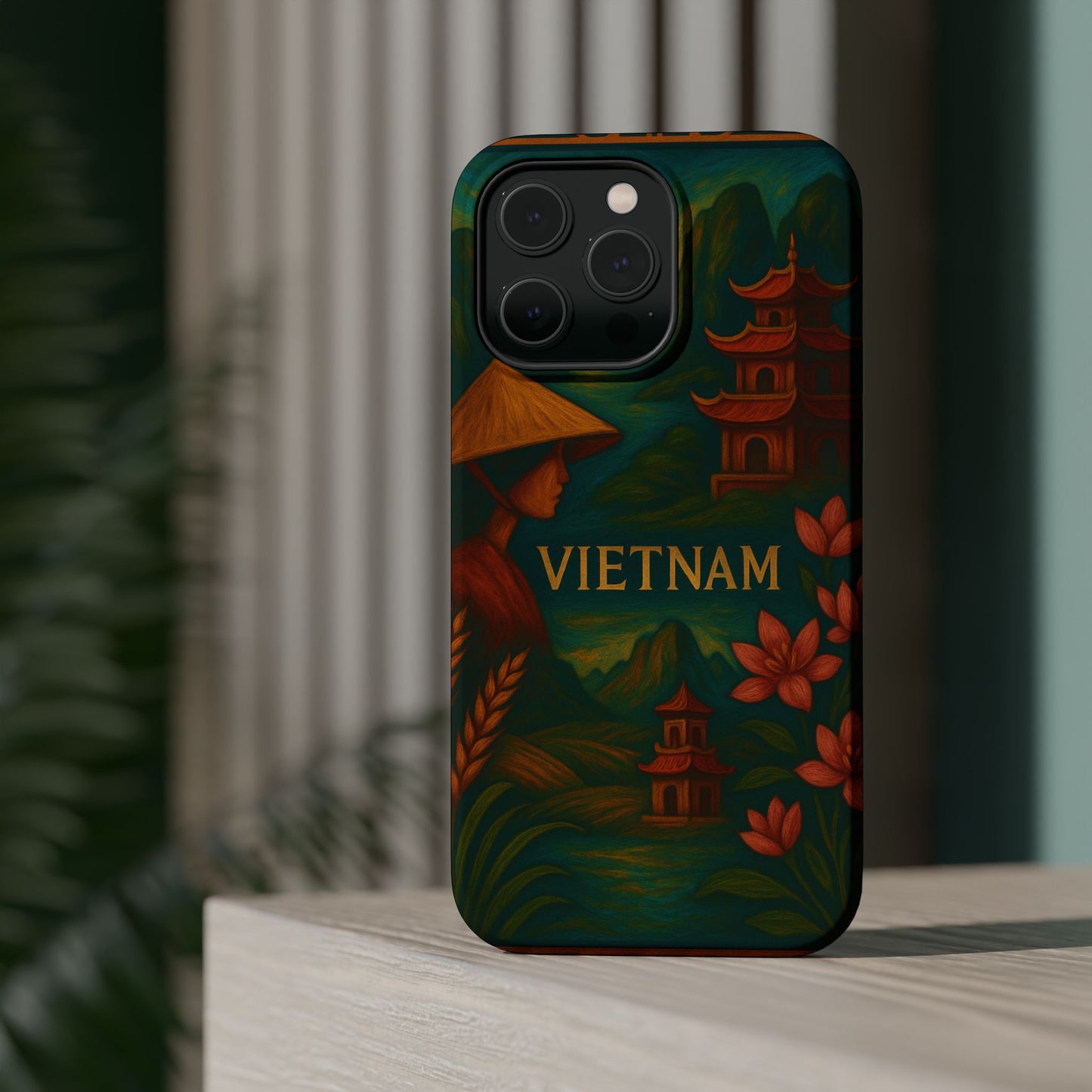 "Reinforced Magnetic Case Vietnam: Tradition, Nature and Ancestral Legends 🎋🏯🐉"