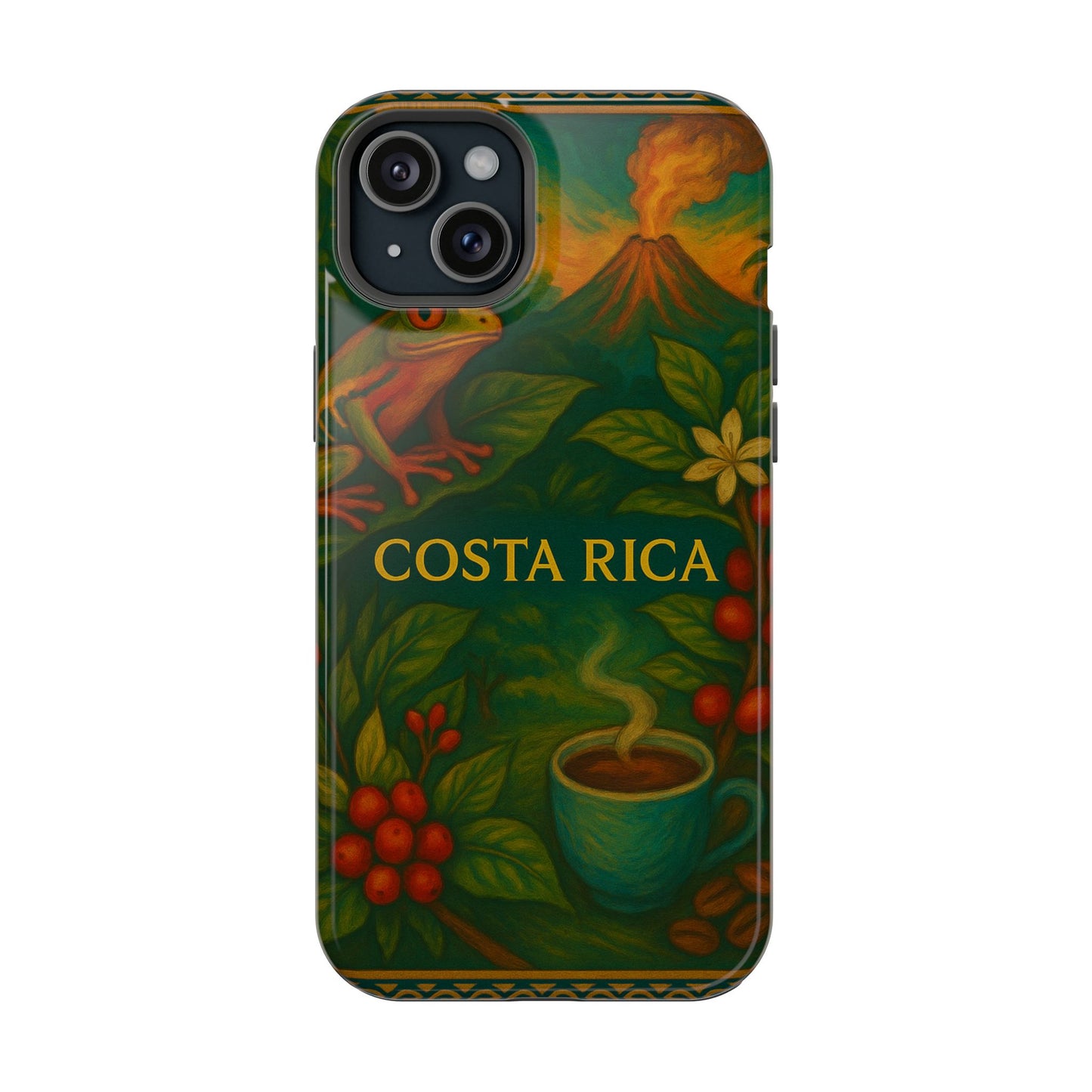 "Funda Magnética Reforzada Magnética Reforzada Costa Rica: Pura Vida entre Volcanes y Selvas 🌋🌴🦜"
