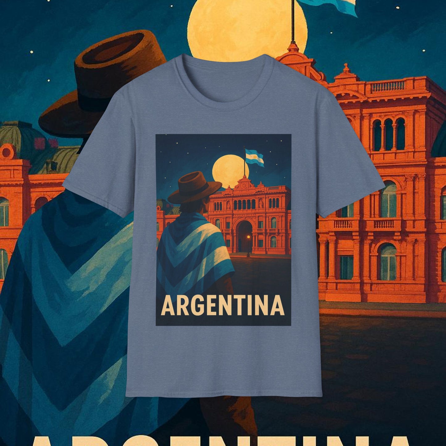 "Camiseta Argentina: Pasión, Tradición y Tierra de Sueños 🇦🇷🔥🏞️"