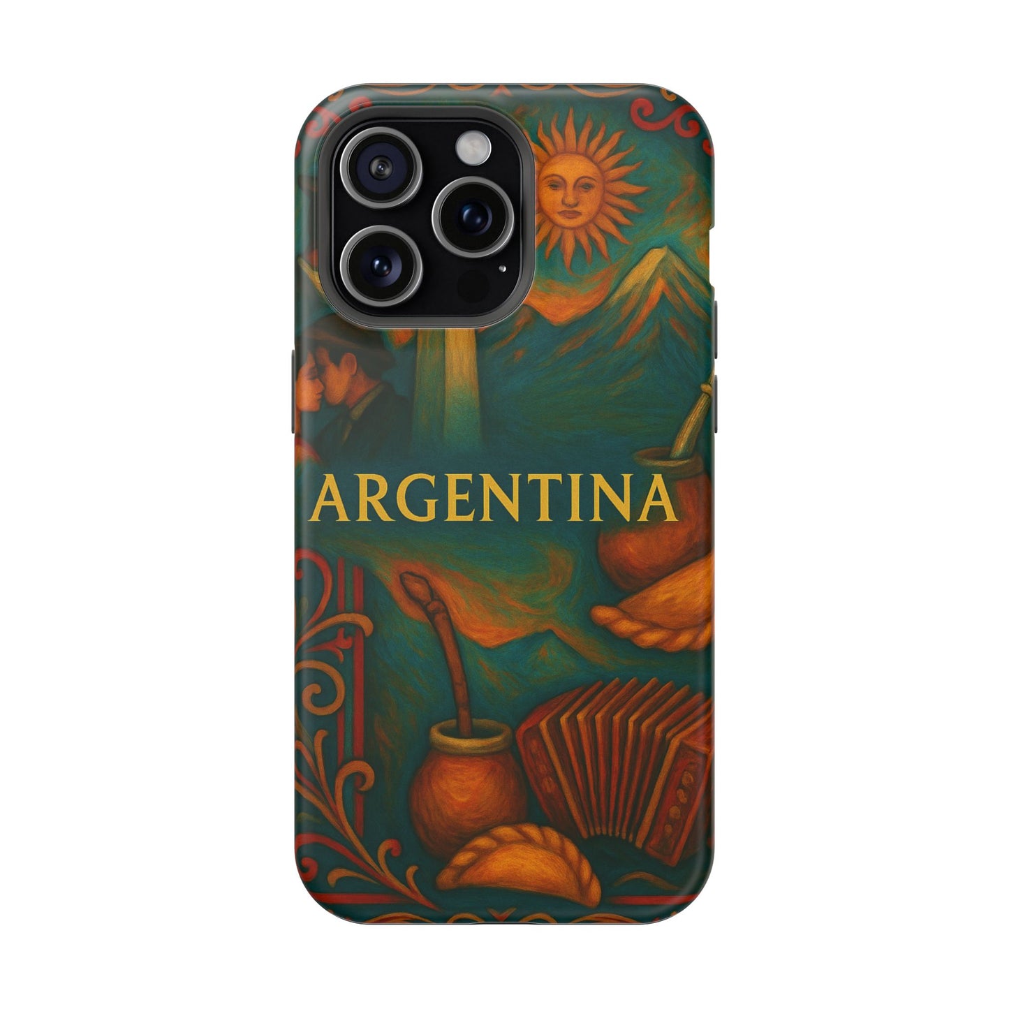 "Funda Magnética Reforzada Argentina: Pasión, Tradición y Tierra de Sueños🔥🏞️"