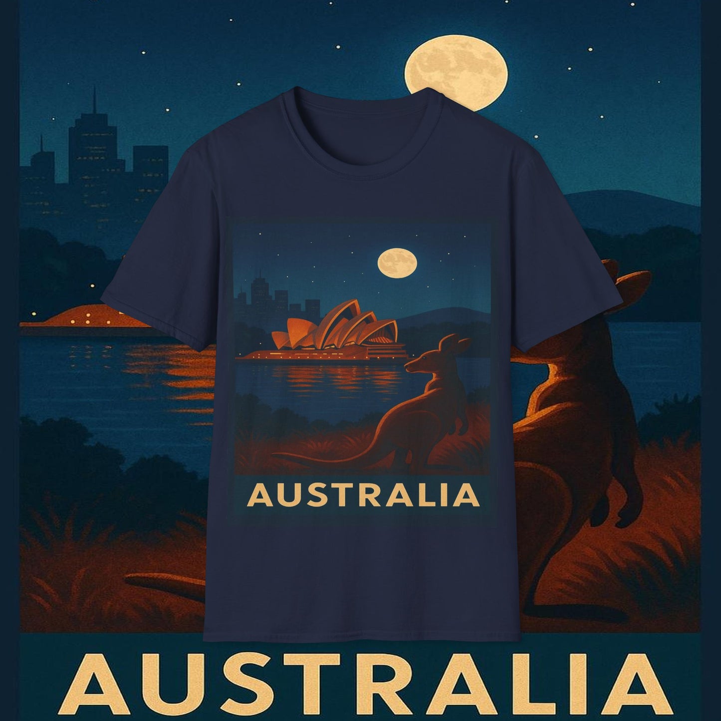 "Camiseta Australia 🌞 – Tierra de maravillas naturales y espíritu libre"