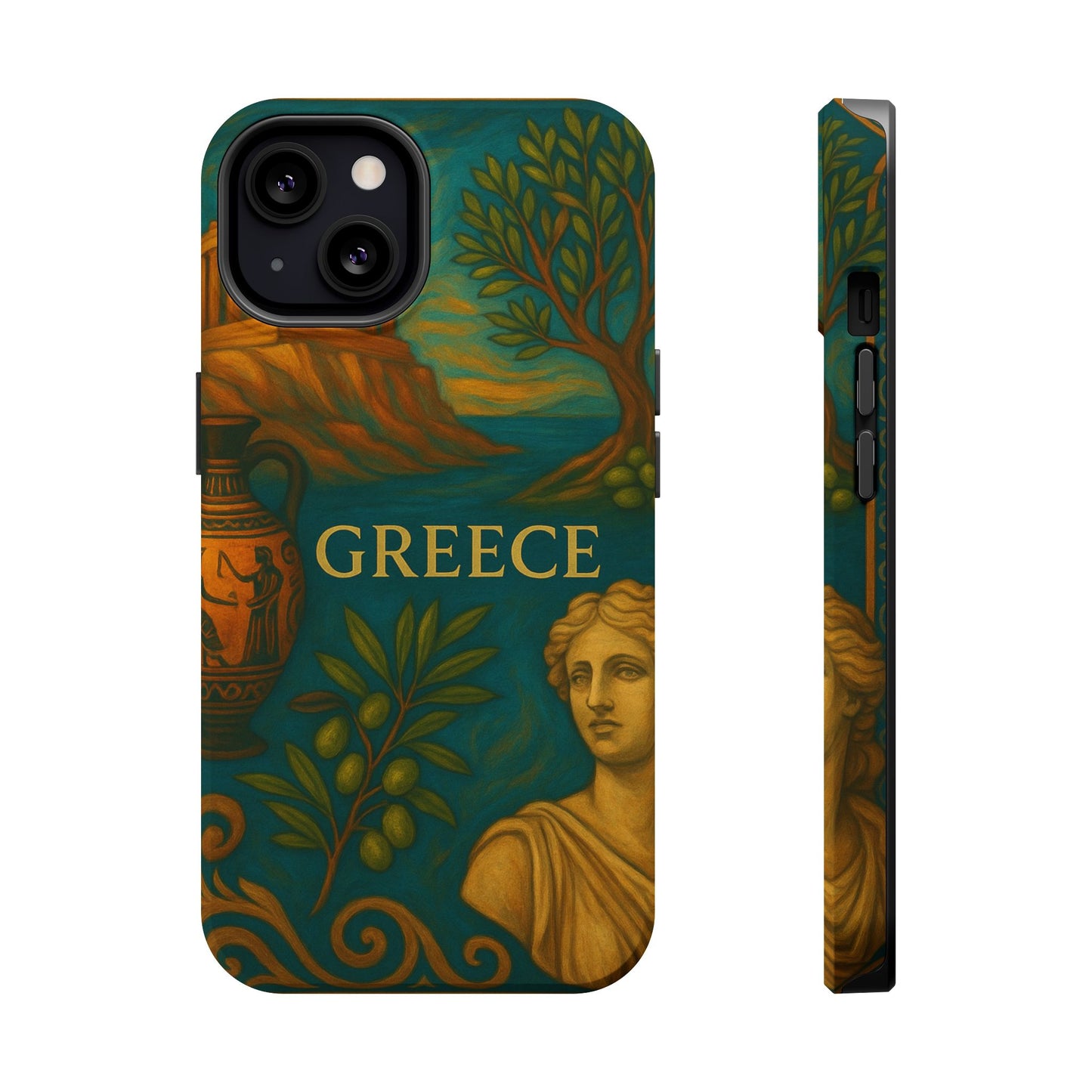 "Funda Magnética Reforzada Magnética Reforzada Grecia: Cuna de Dioses, Maravillas y Filosofía 🌊🏛️⚡"