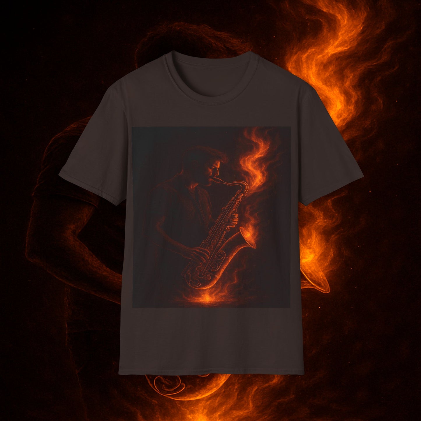 "Camiseta sax 🎷🔥 Haz que arda cada nota.” 🔥🎷