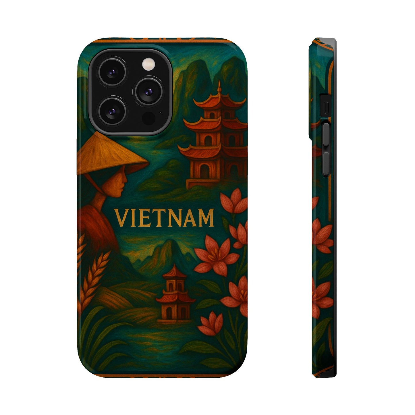"Reinforced Magnetic Case Vietnam: Tradition, Nature and Ancestral Legends 🎋🏯🐉"