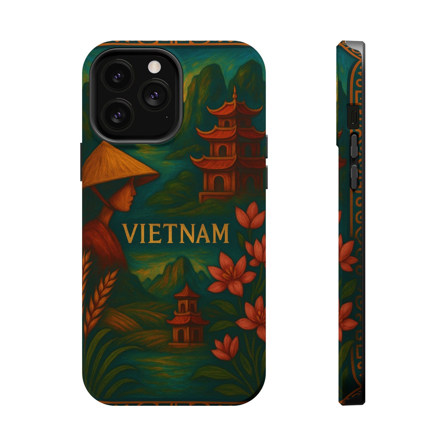 "Reinforced Magnetic Case Vietnam: Tradition, Nature and Ancestral Legends 🎋🏯🐉"
