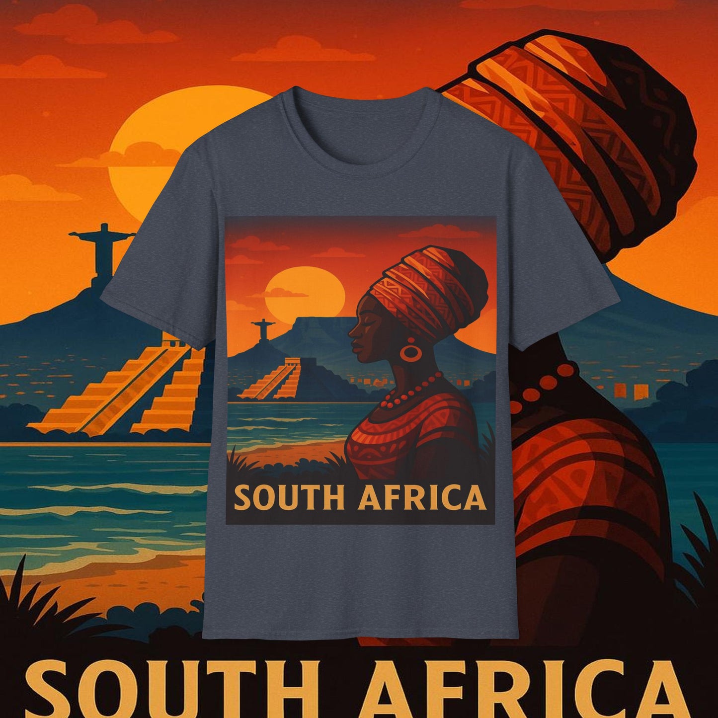 "Camiseta Sudáfrica 🌍 – Un mundo de aventuras y diversidad"