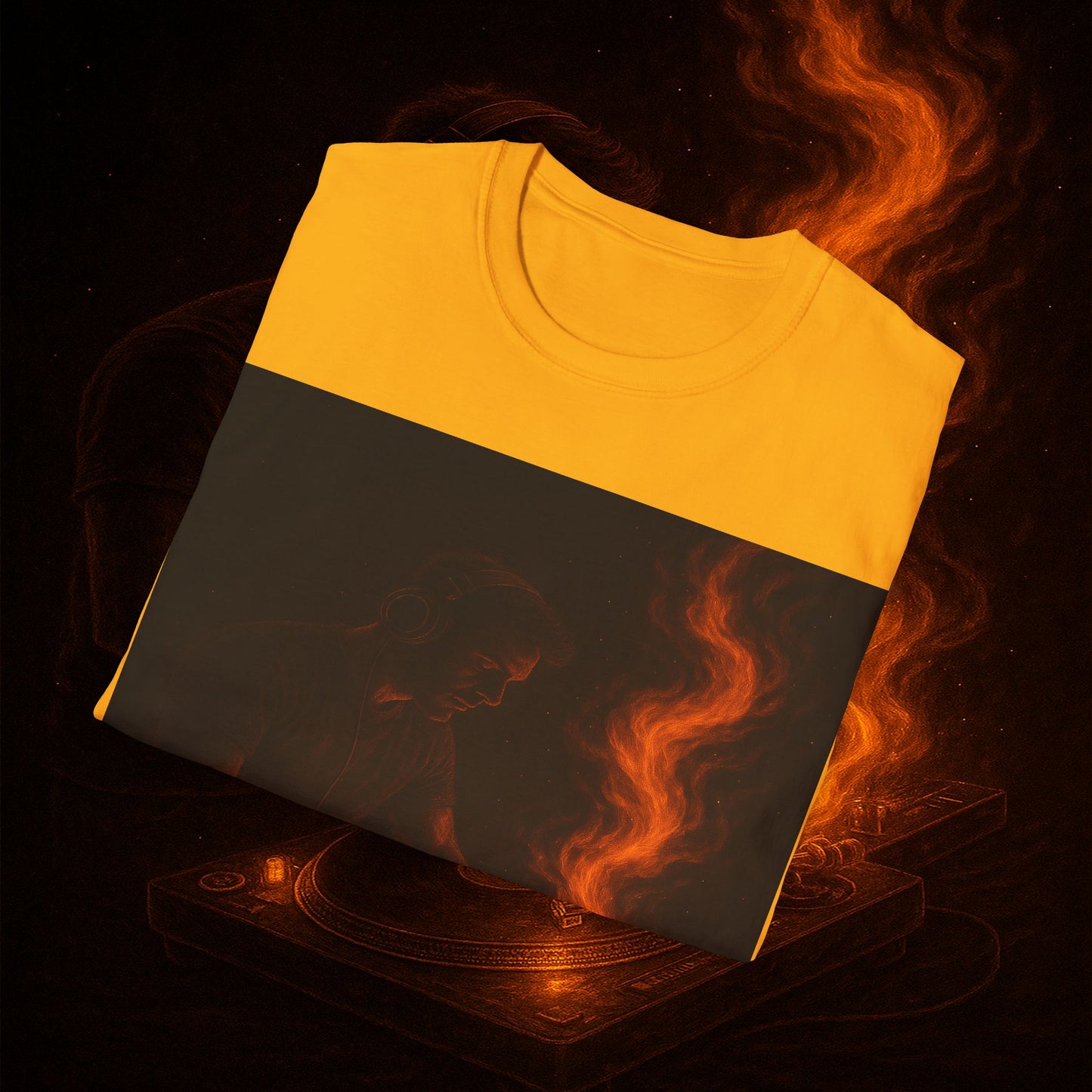 "Camiseta dj 🎧🔥 No mezclas canciones… mezclas fuego.” 🔥🎧