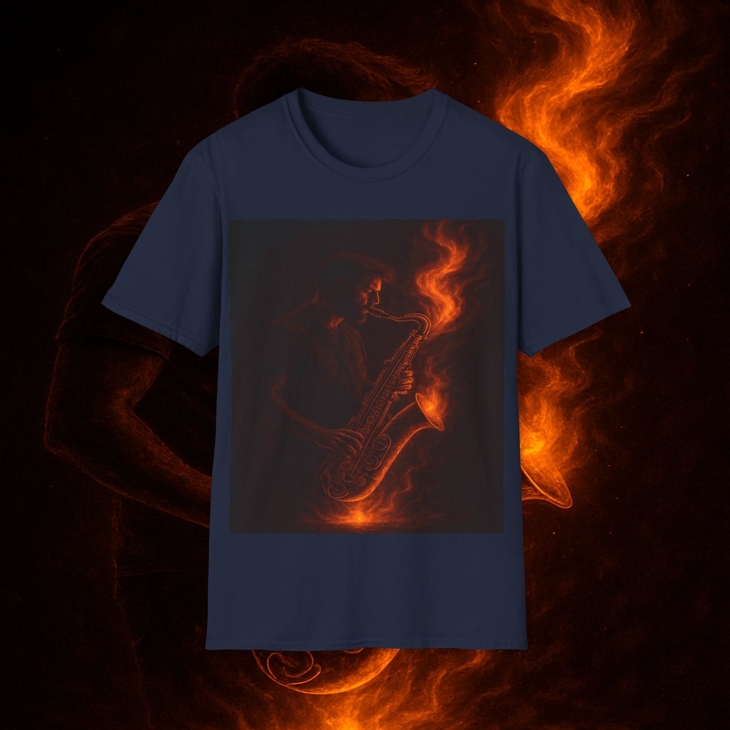 "Camiseta sax 🎷🔥 Haz que arda cada nota.” 🔥🎷