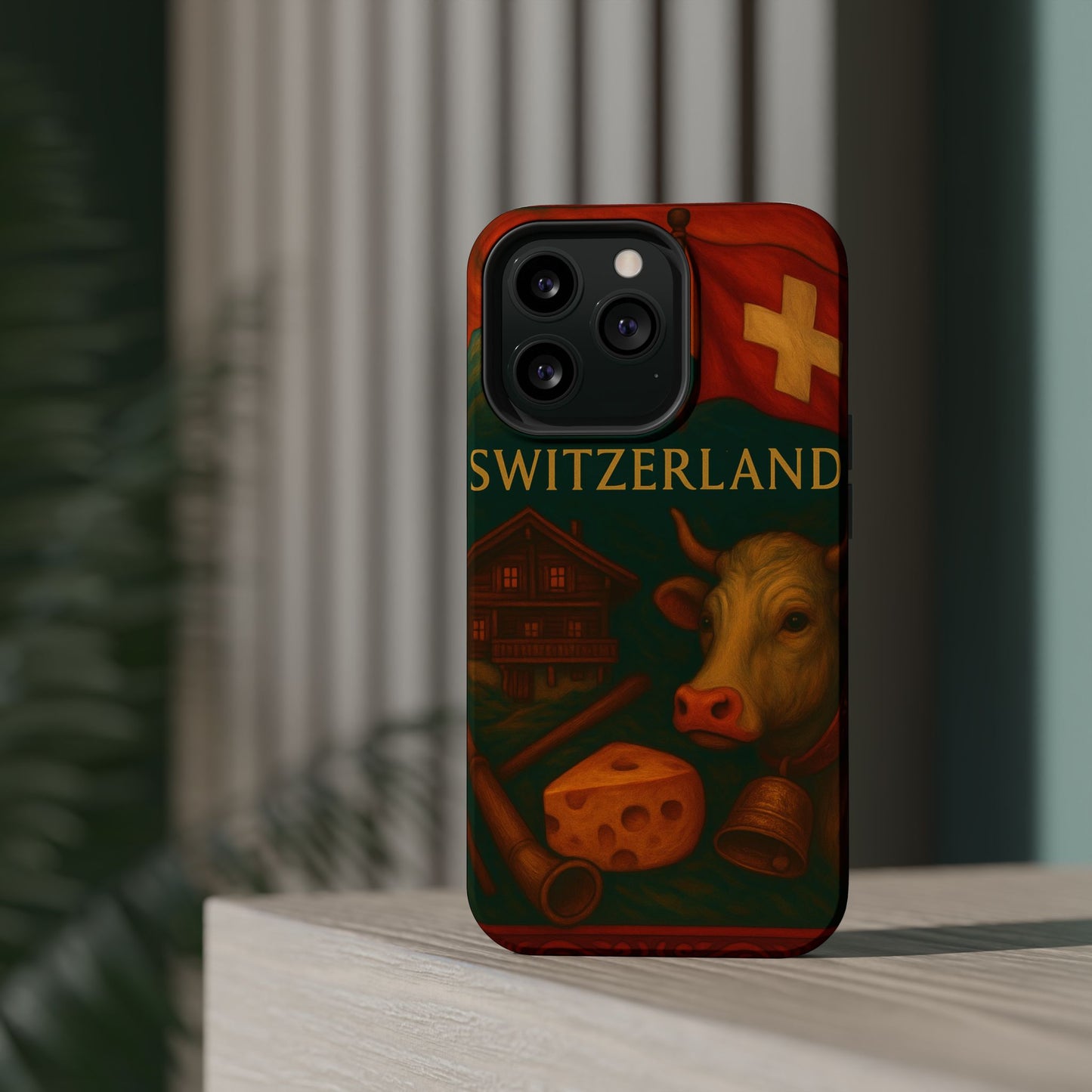 "Funda Magnética Reforzada Magnética Reforzada suiza❄️ – Tierra de montañas majestuosas y precisión legendaria"