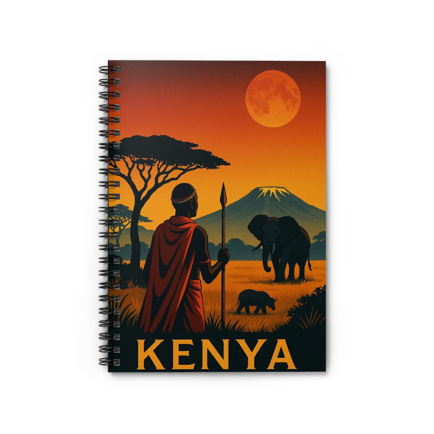 "Kenya notebook: Wild Adventure and Land of Infinite Horizons 🦁🌄🏕️"
