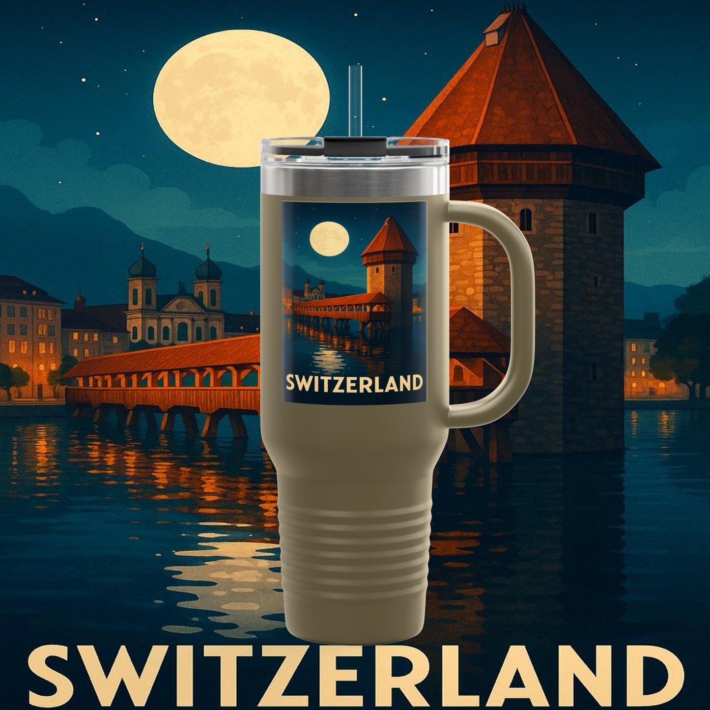 "Swiss Insulated Travel Mug❄️ – Land of majestic mountains and legendary precision"